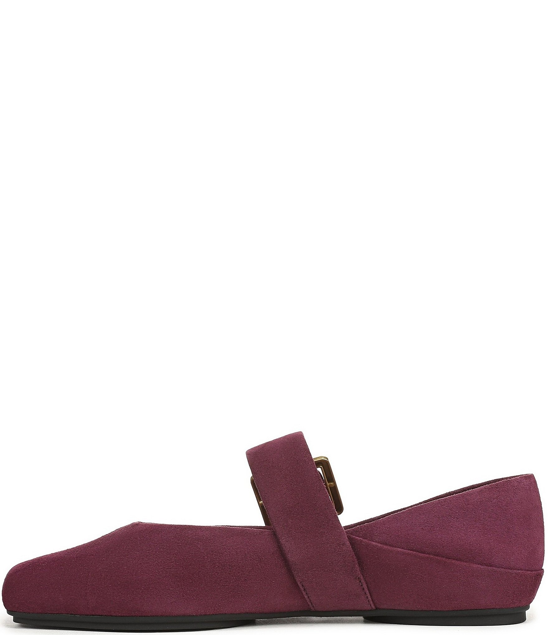 Franco Sarto Oakes Suede Square Toe Mary Jane Ballet Flats