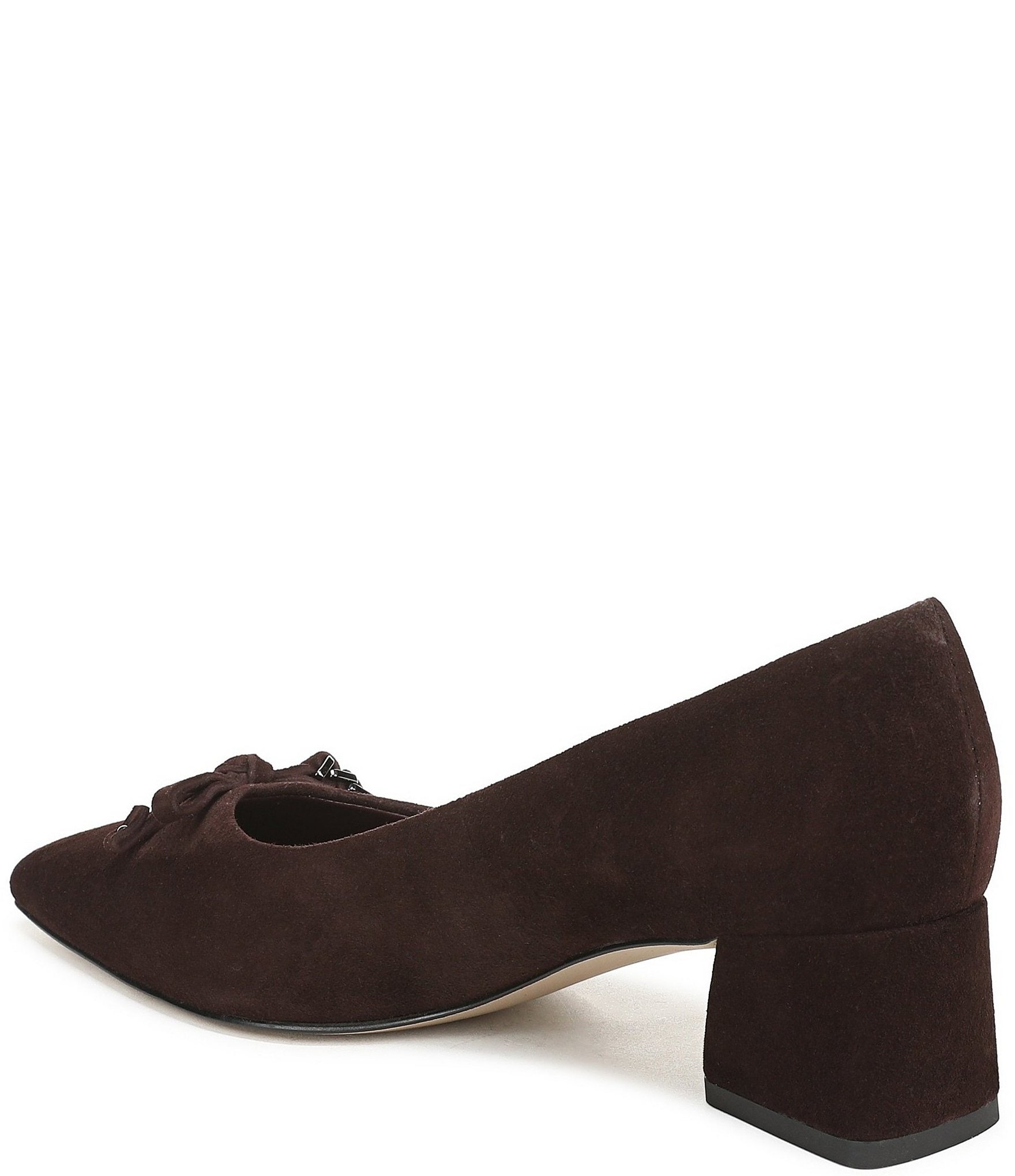 Franco Sarto Racer Suede Bow Pointed Toe Pumps