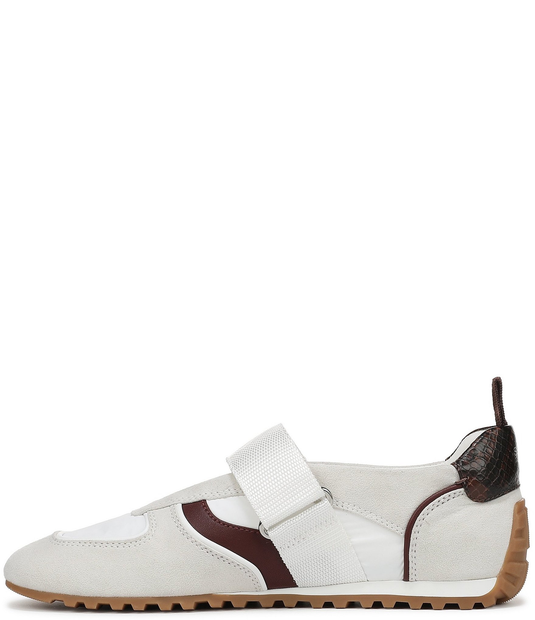 Franco Sarto Raina Hook-and-Loop Snake Print Accent Sneakers