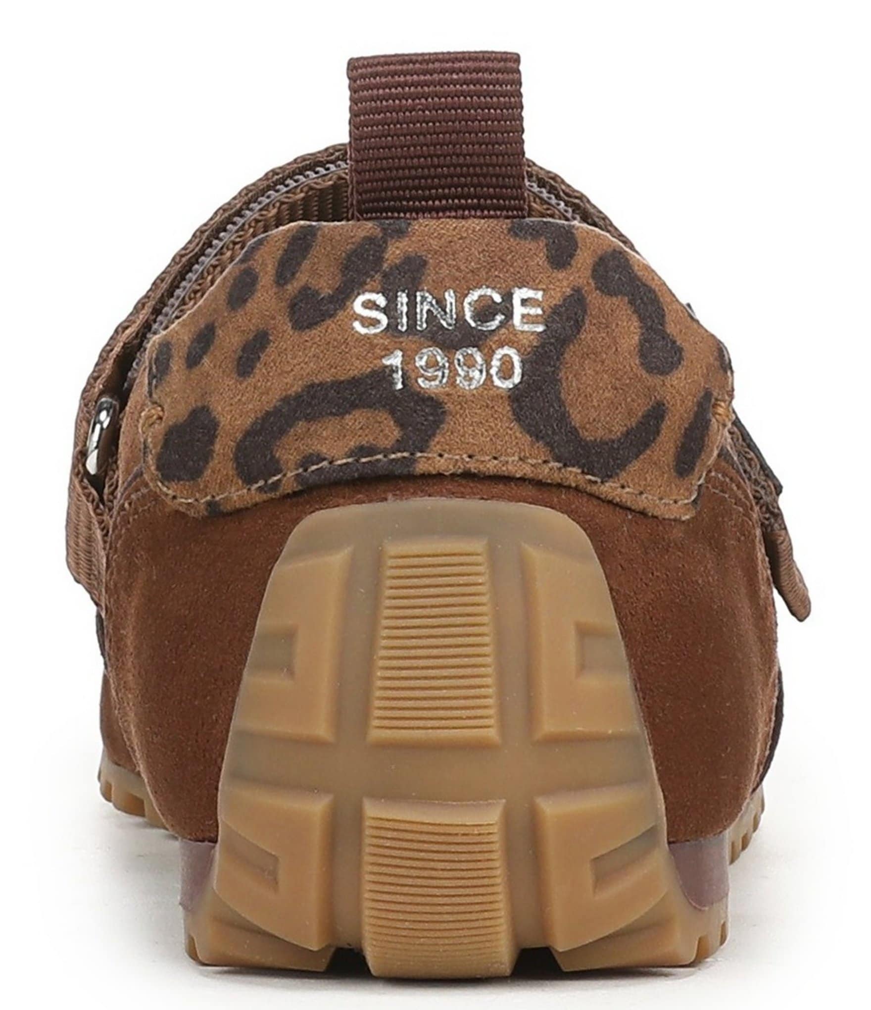 Franco Sarto Raina Leopard Print Accent Hook-and-Loop Sneakers