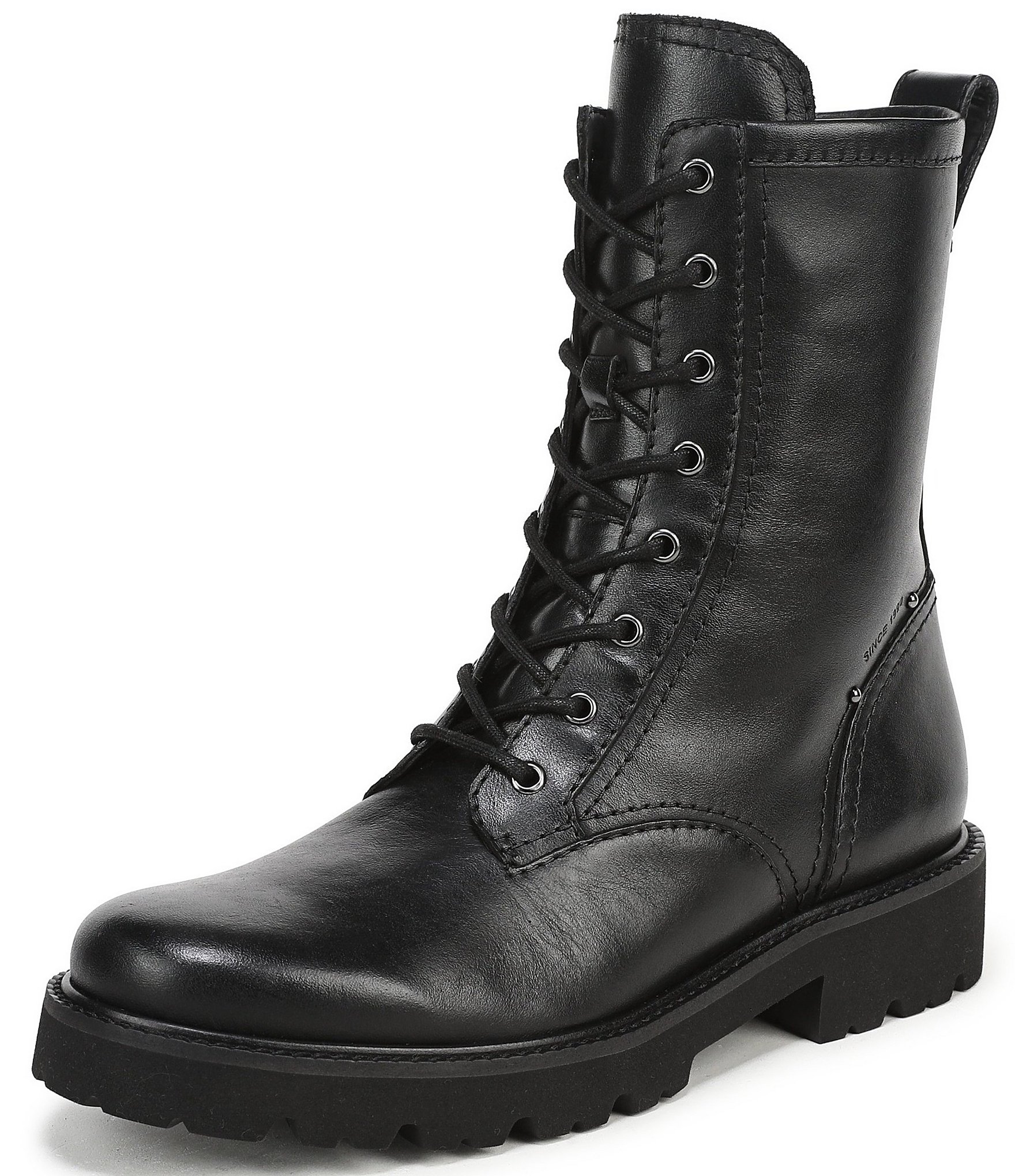 Franco Sarto Safira Leather Combat Boots