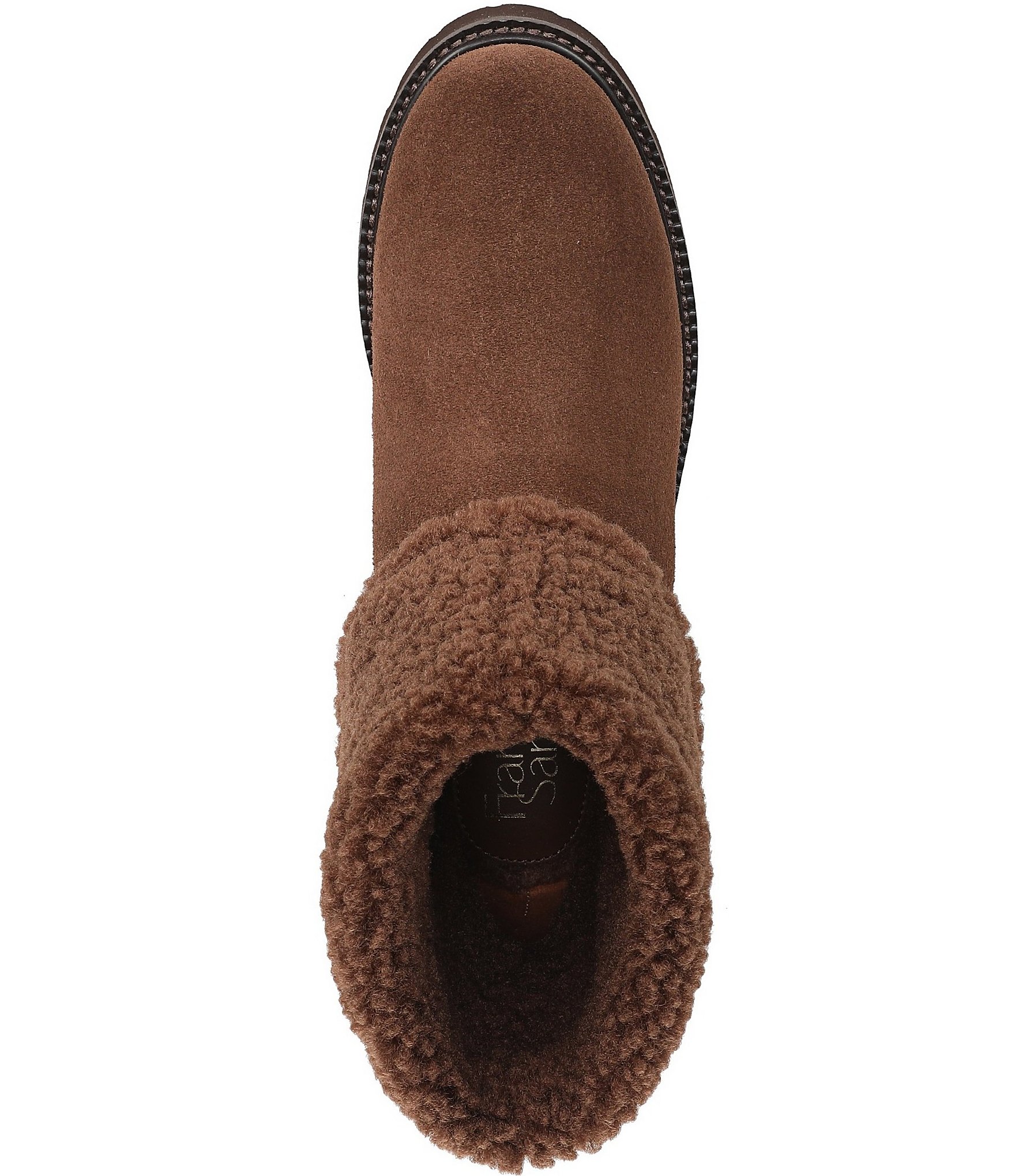 Franco Sarto Sahana Suede Sherpa Collar Booties