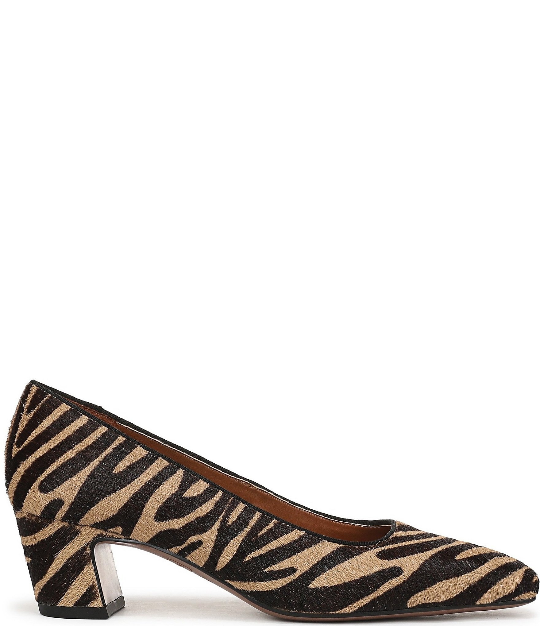 Franco Sarto Salino2 Zebra Print Square Toe Pumps