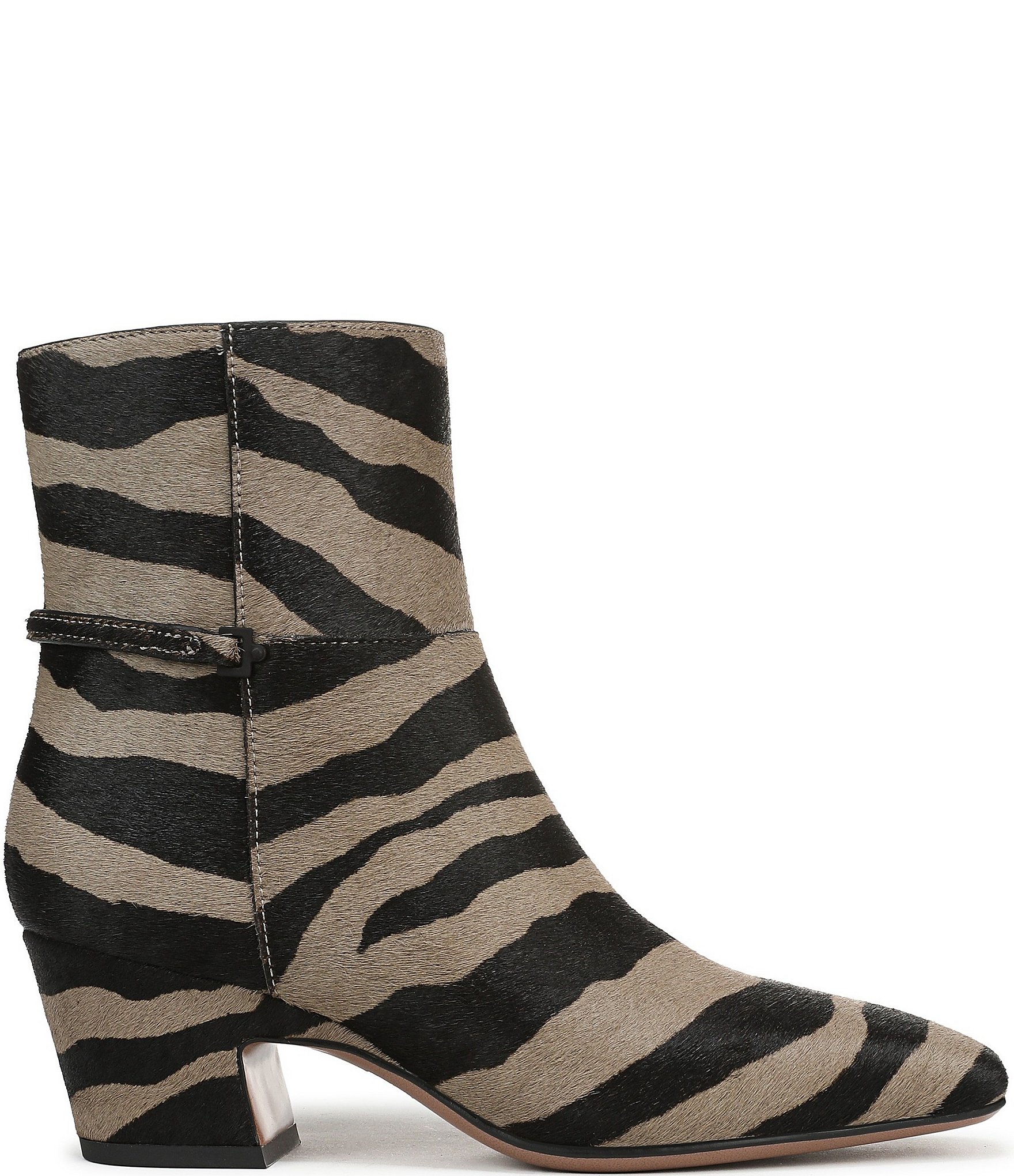 Franco Sarto Saydie2 Zebra Print Calf Hair Booties
