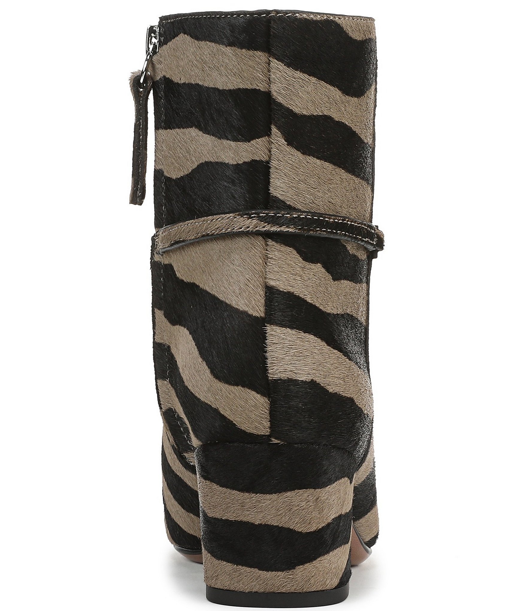 Franco Sarto Saydie2 Zebra Print Calf Hair Booties