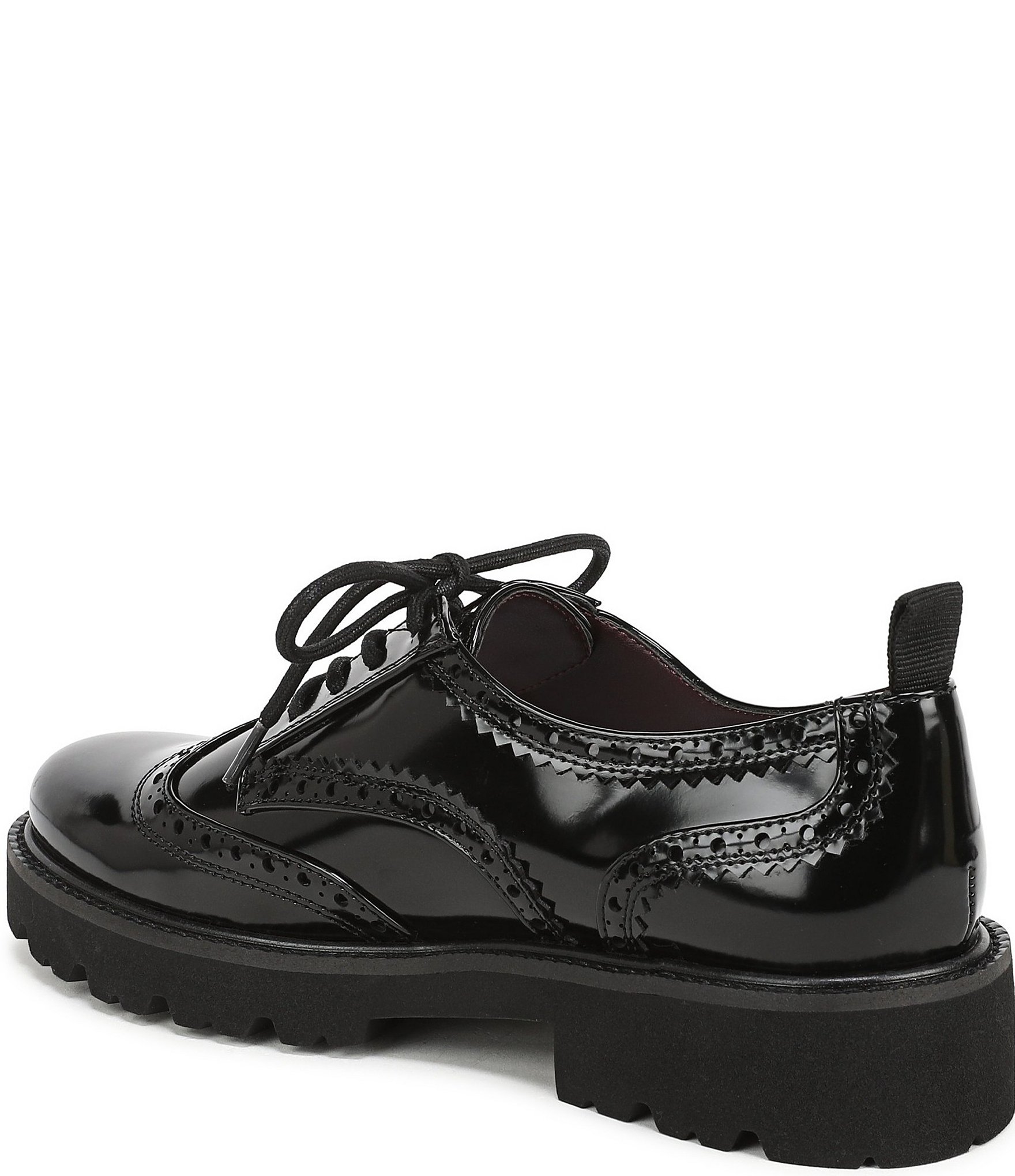 Franco Sarto Subria Patent Brogue Lug Sole Oxfords
