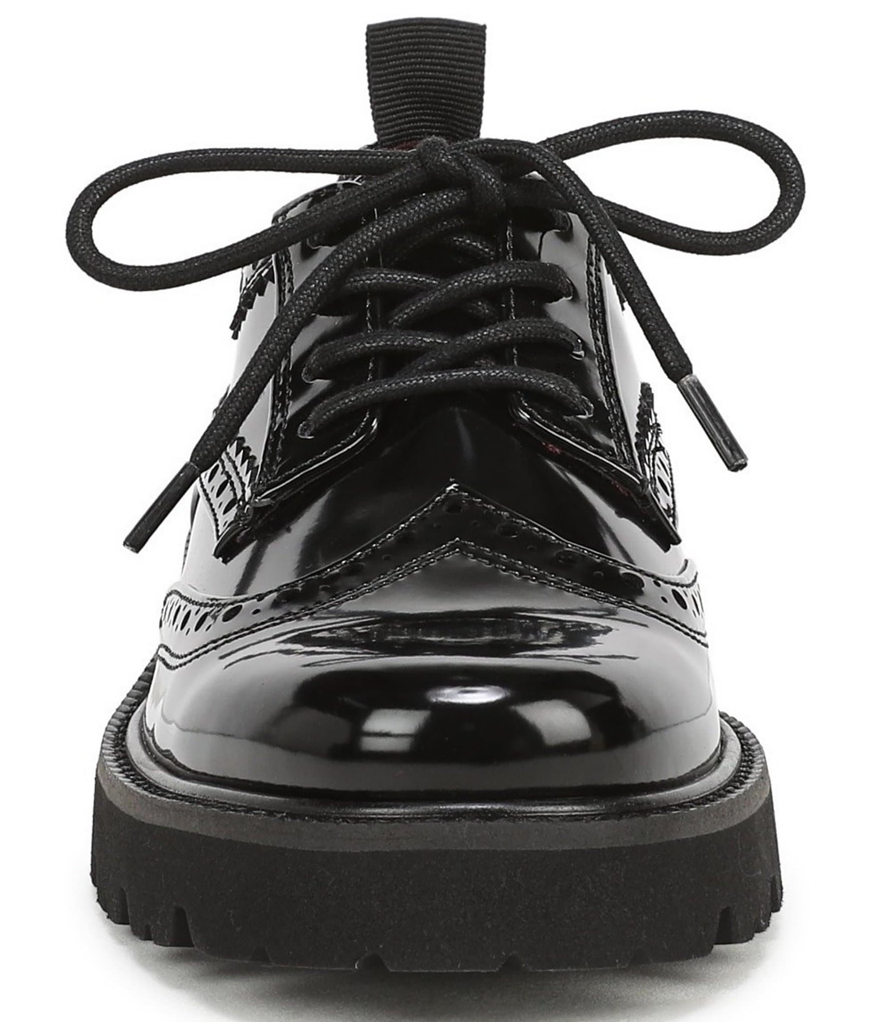 Franco Sarto Subria Patent Brogue Lug Sole Oxfords
