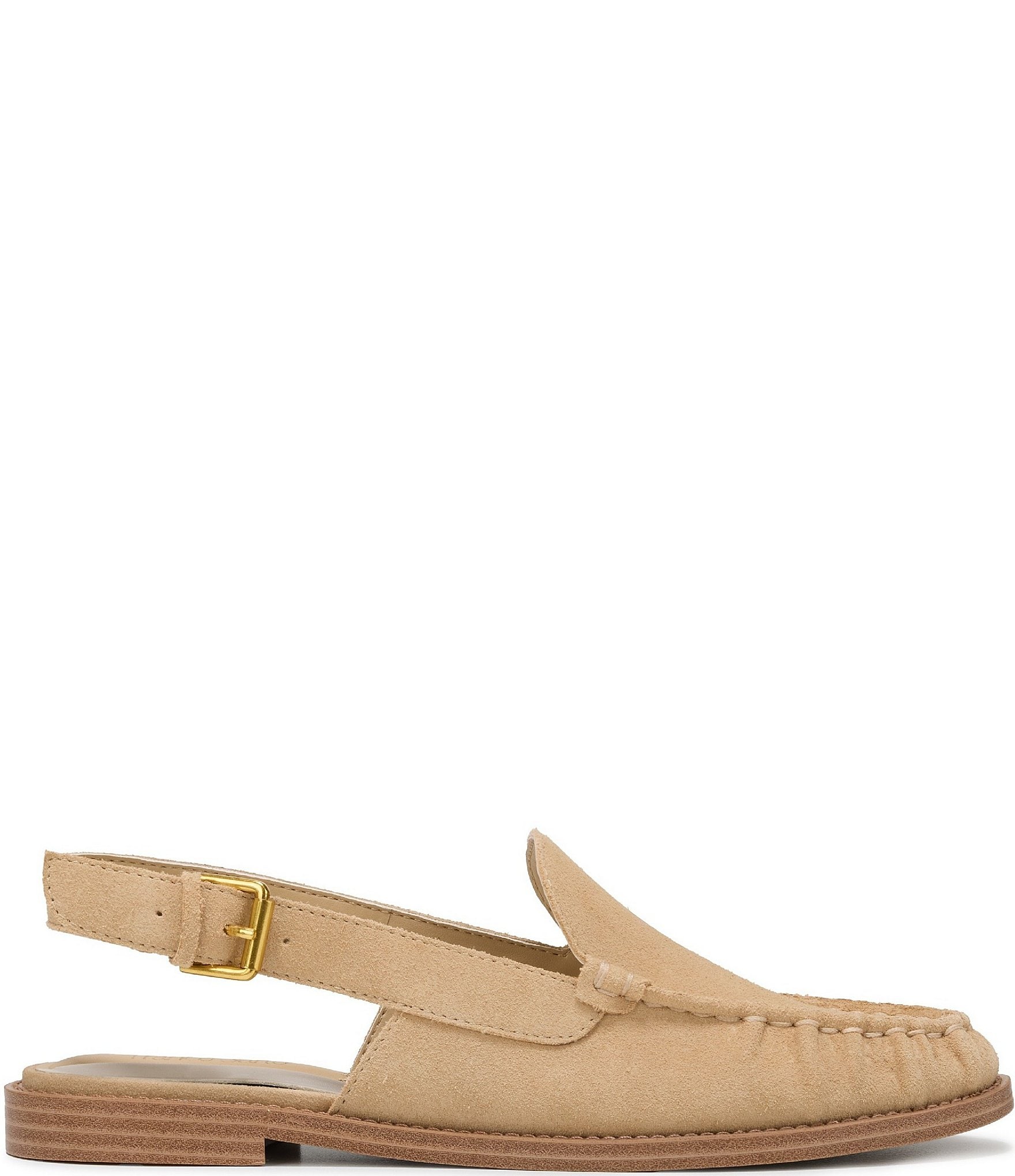 Franco Sarto Sully Suede Slingback Loafers