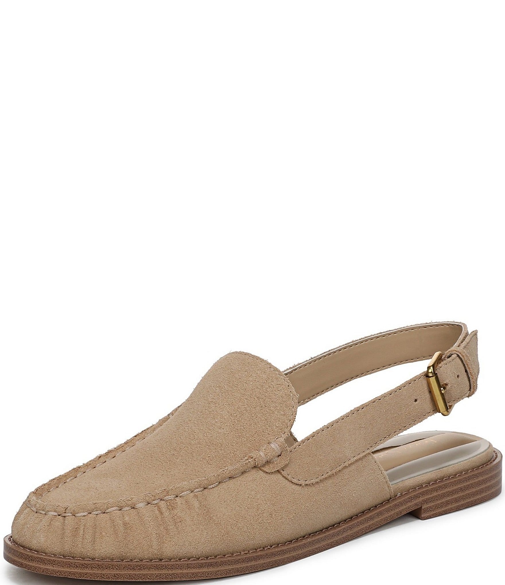 Franco Sarto Sully Suede Slingback Loafers