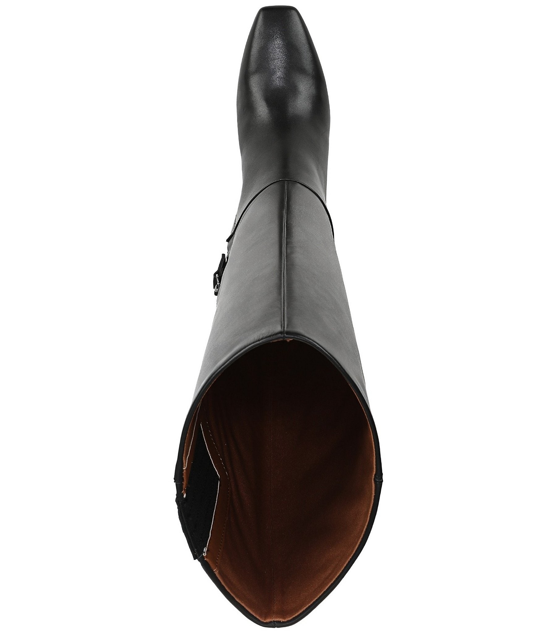 Franco Sarto Timmy Leather Kitten Heel Tall Boots