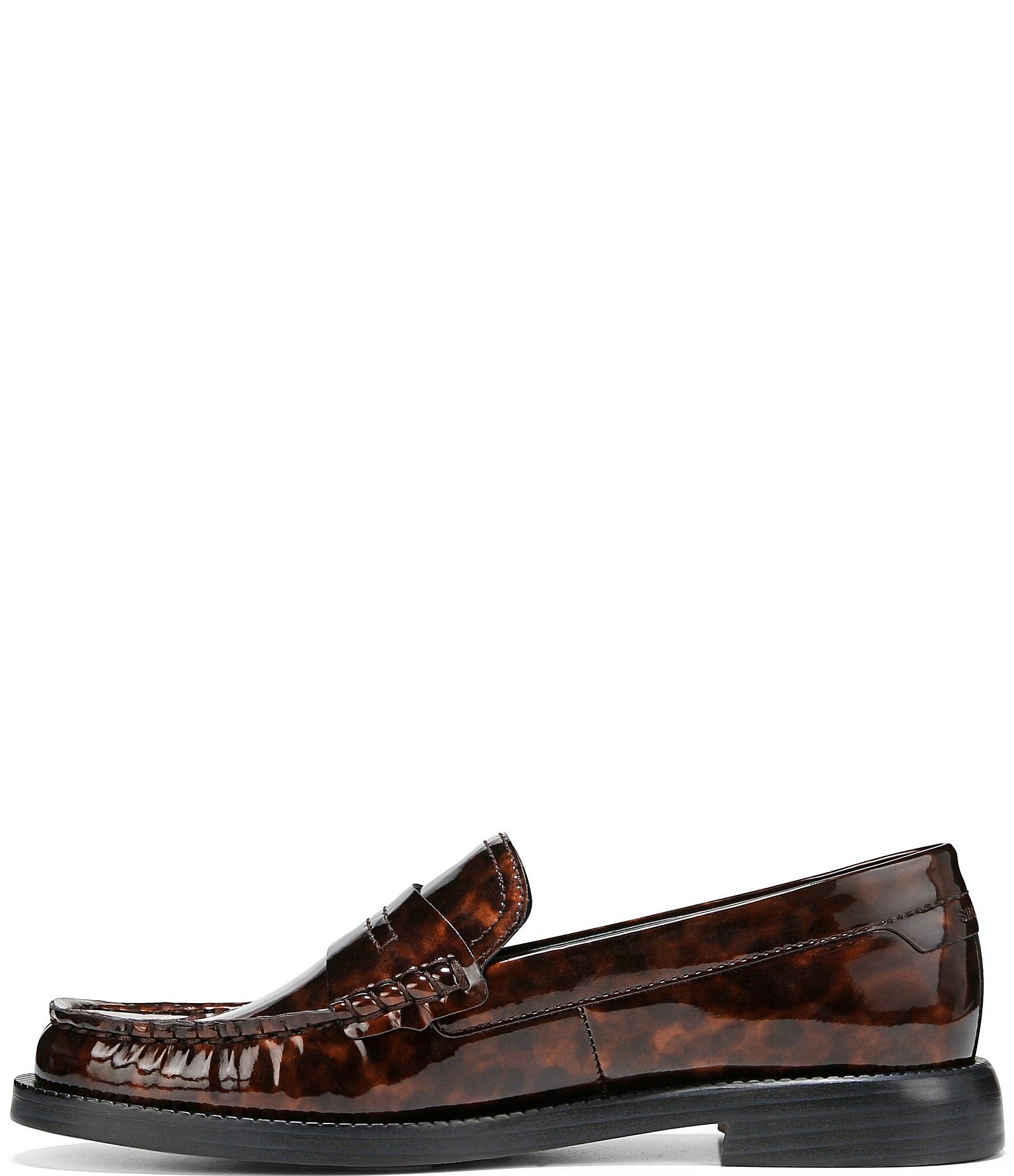 Franco Sarto Yulisa Patent Tortoise Print Loafers