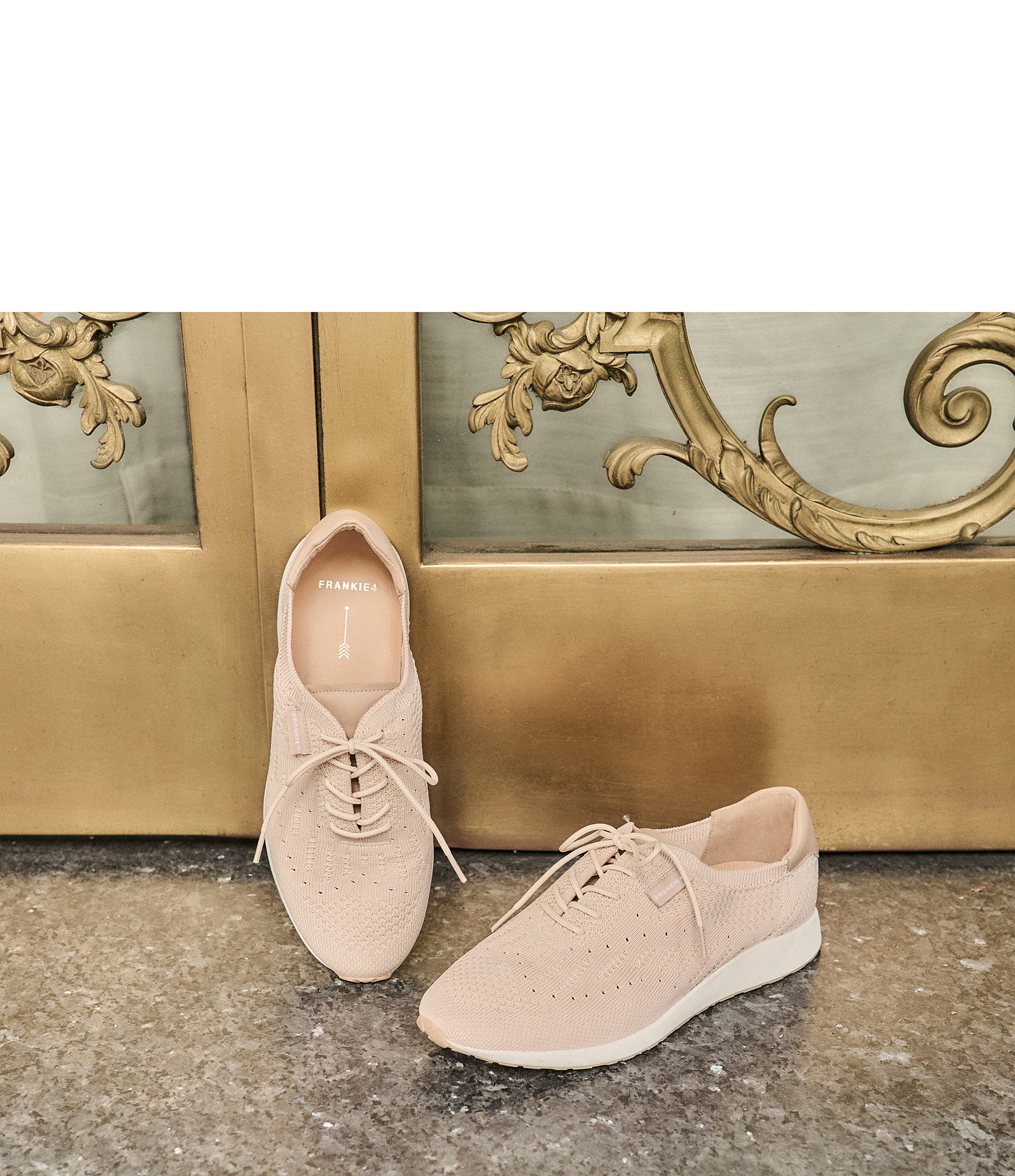 FRANKIE4 Dimity II Mesh Knit Lace Up Sneakers