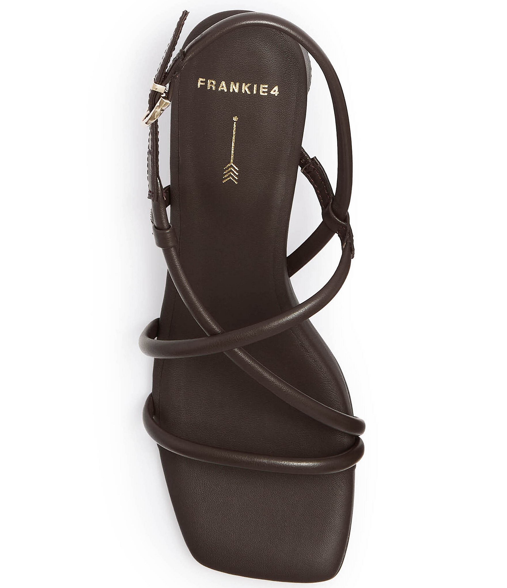 FRANKIE4 Lottie Leather Strappy Block Heel Sandals