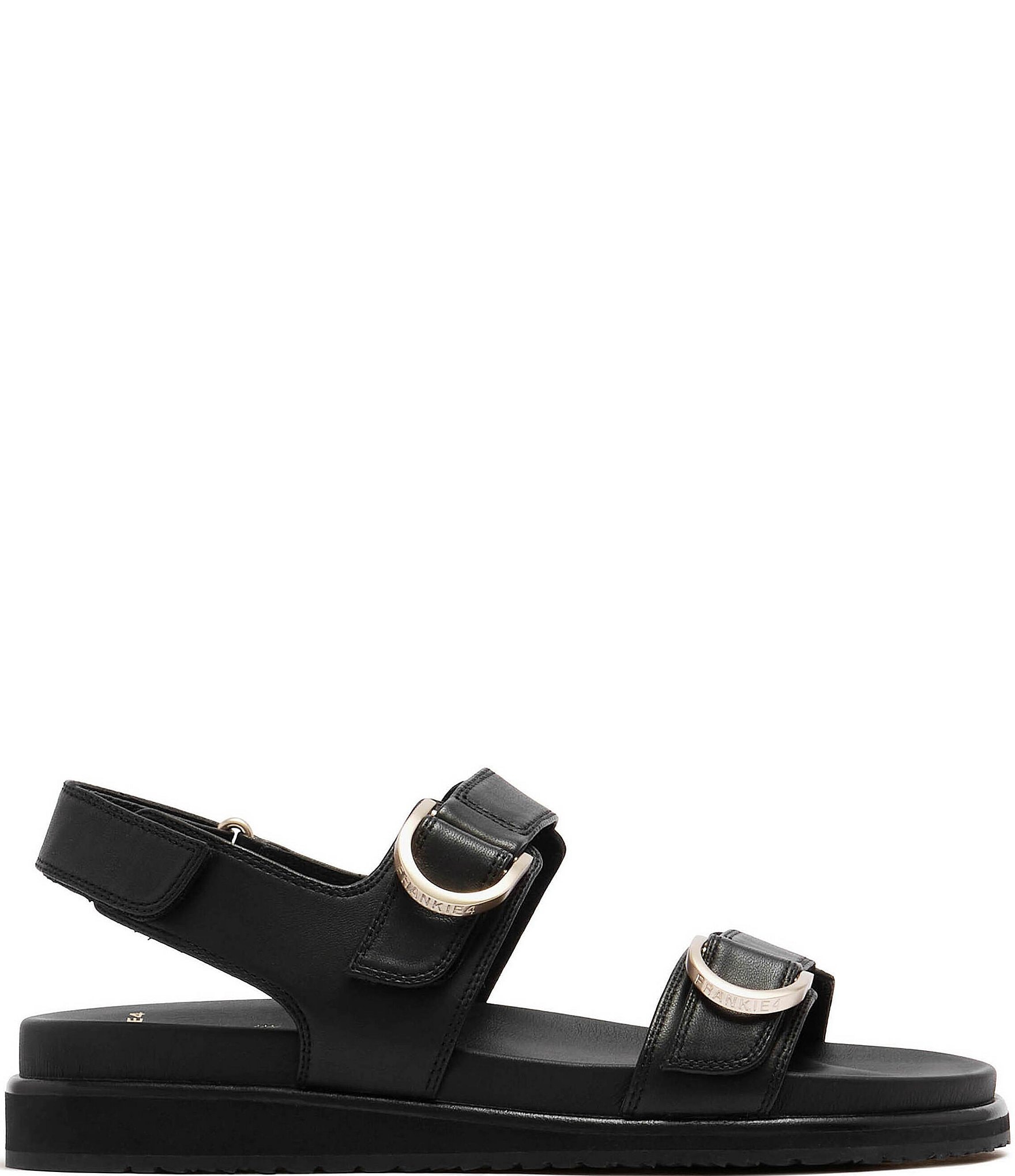 FRANKIE4 Thompson II Banded Hook-and-Loop Footbed Leather Sandals