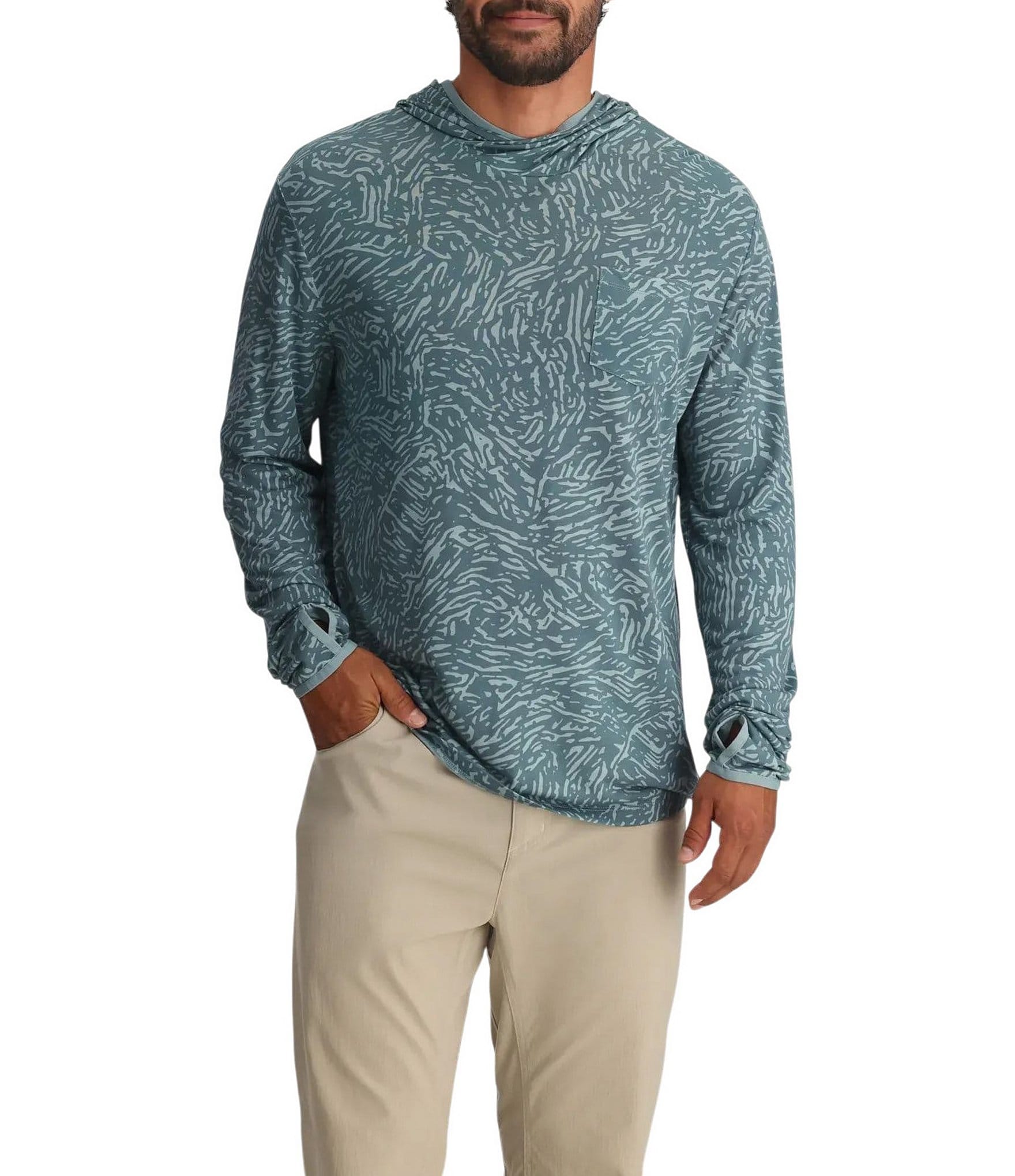 Free Fly Bamboo Printed Lightweight Hoodie