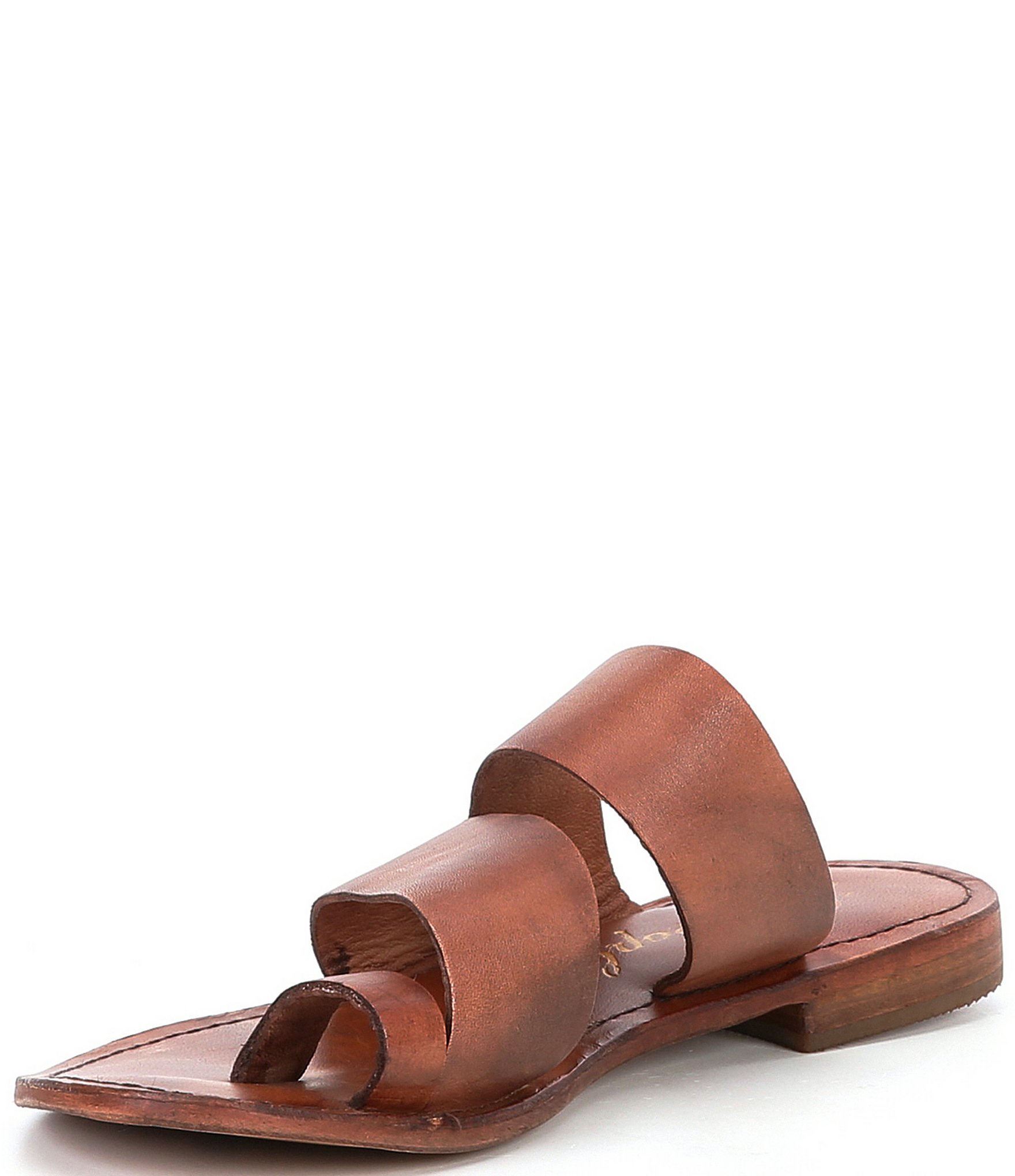 Free People Abilene Leather Toe Loop Sandals