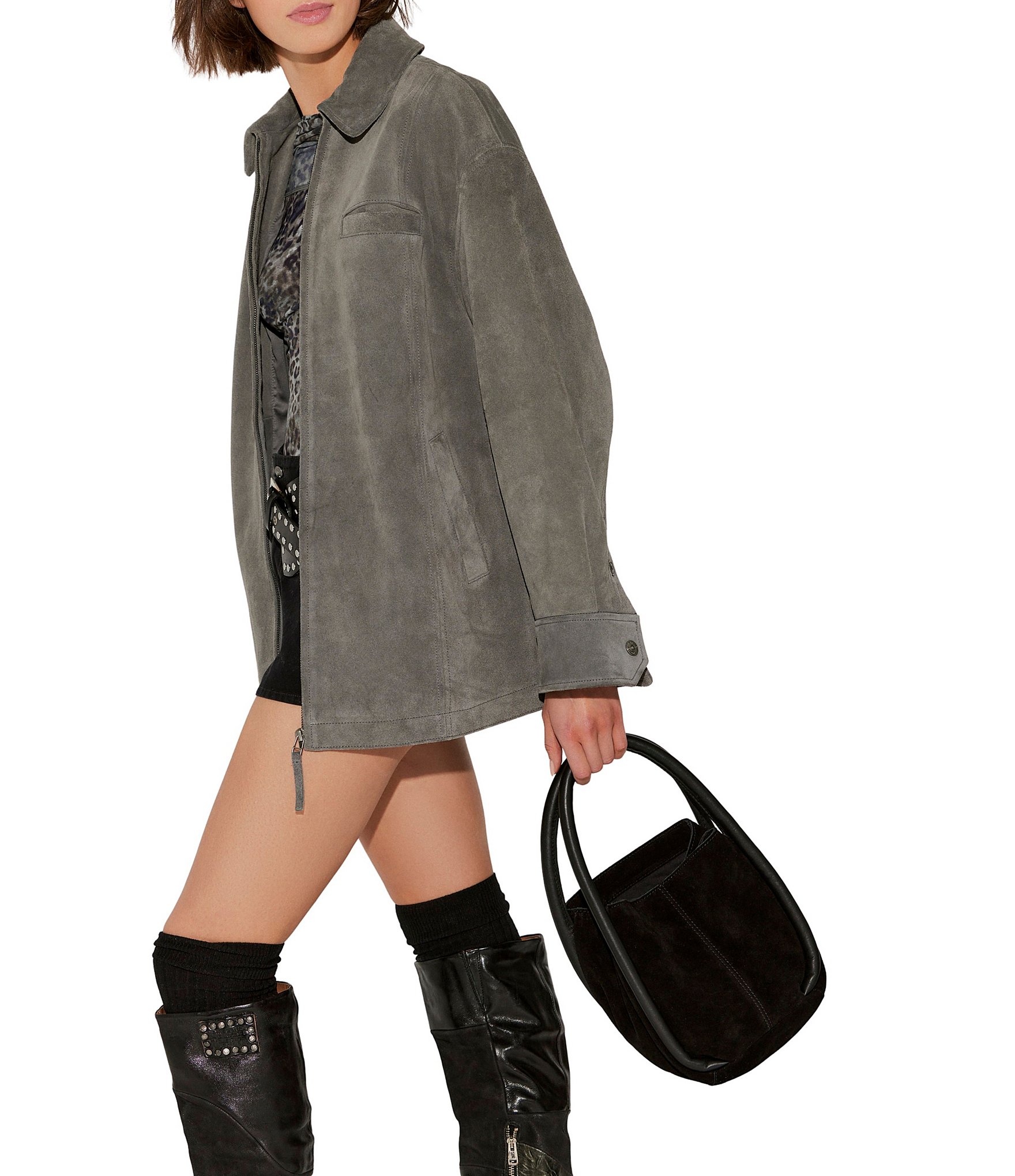 Free People Barlow Suede Bucket Bag