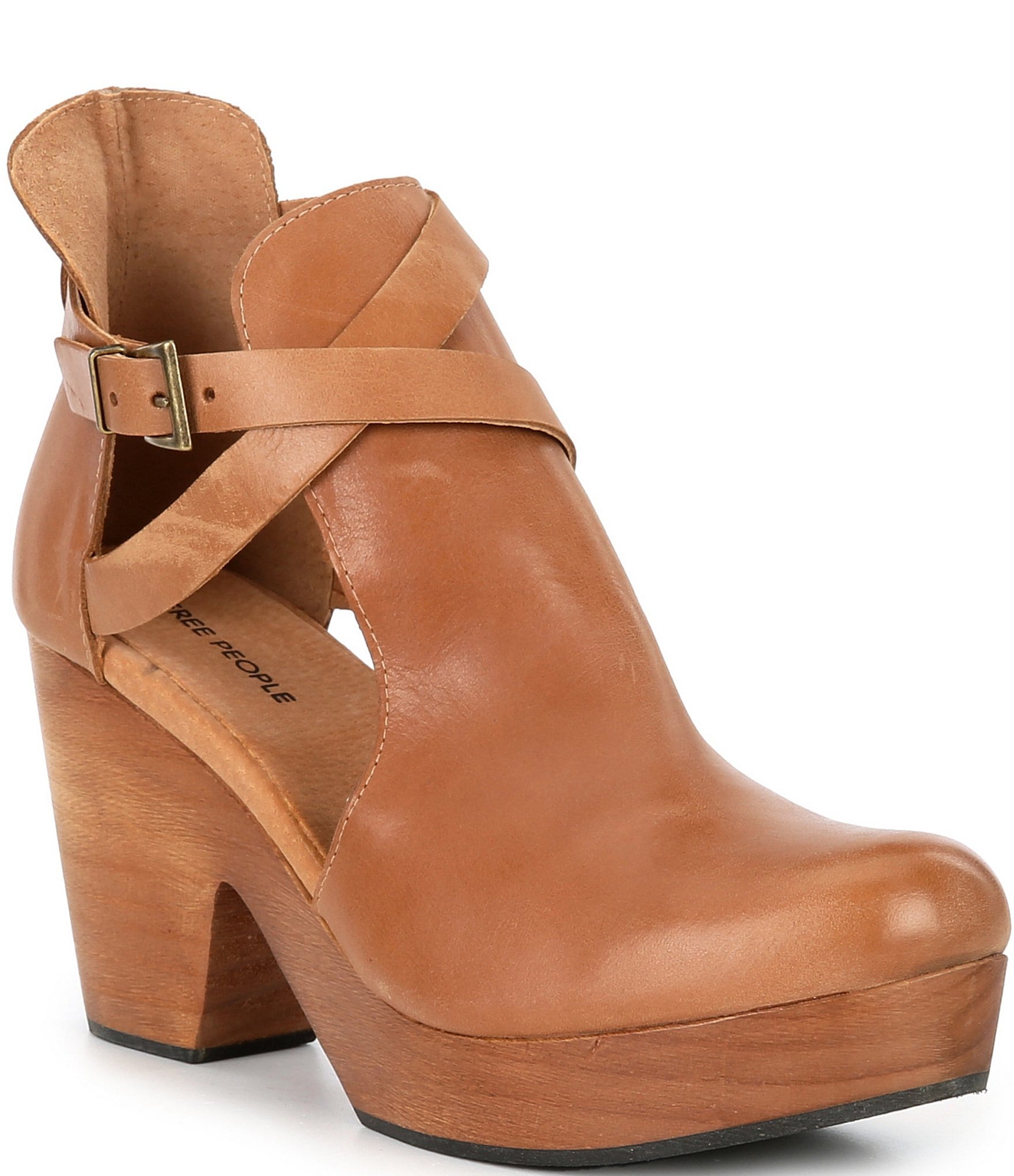 Free people leather clogs on sale