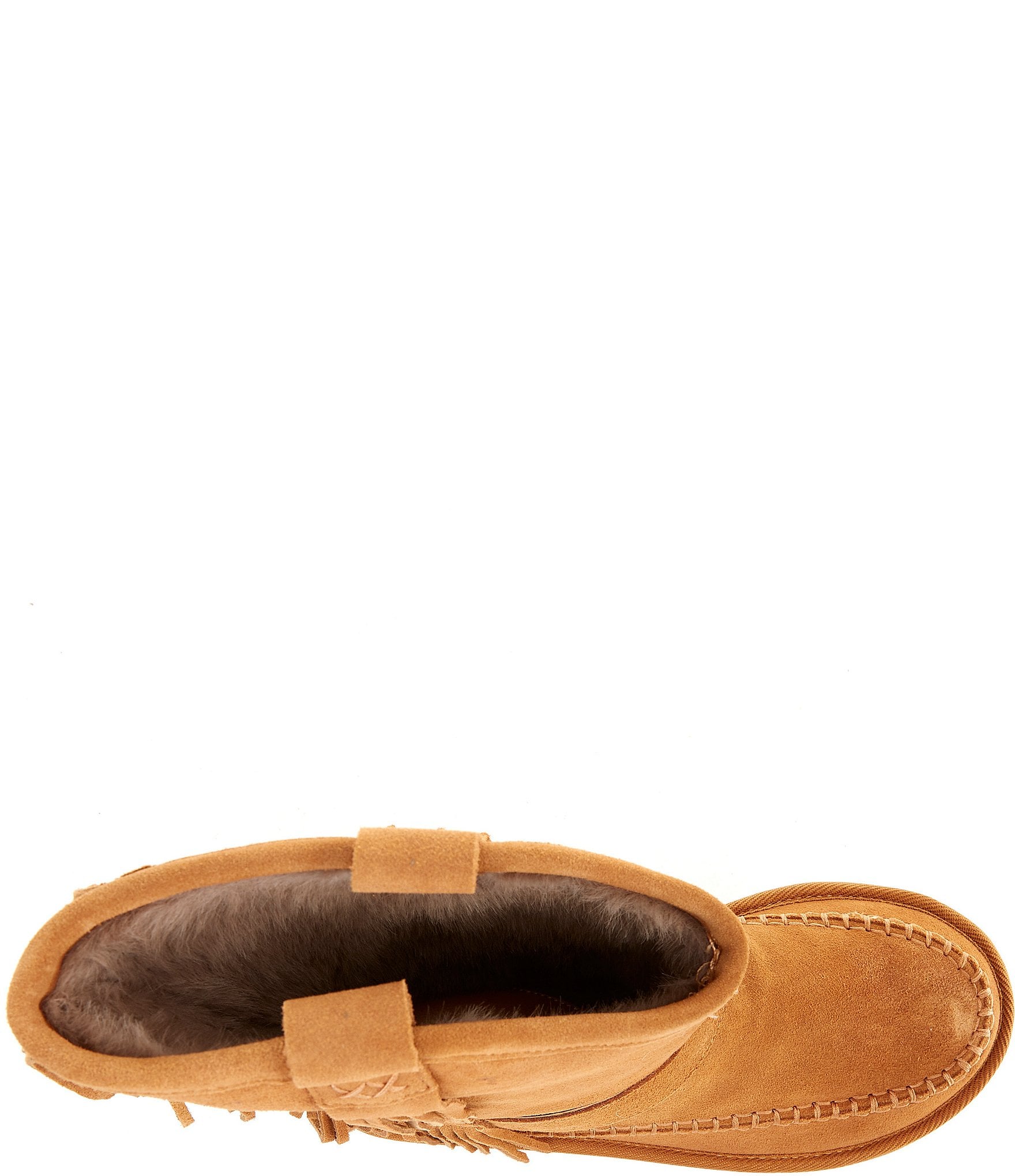 Free People Faye Suede Fringe Mid Calf Boots