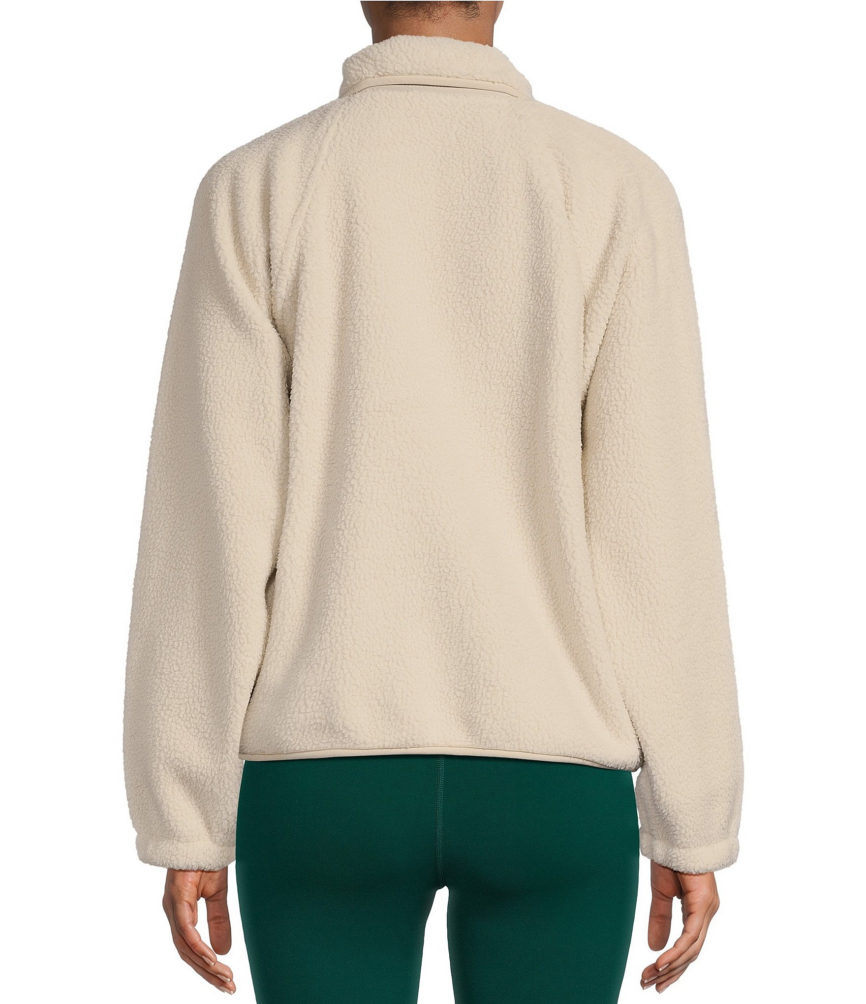 Free People FP Movement Hit the Slopes Stand Collar Long Sleeve Snap Front Jacket
