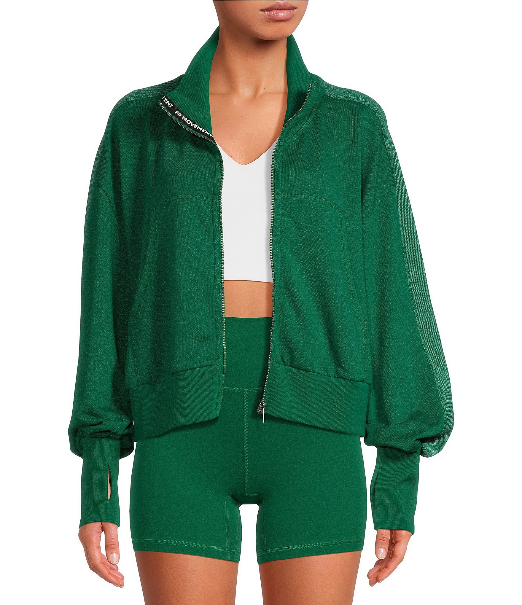 Free People High Jump Zip Up Jacket | Dillard's