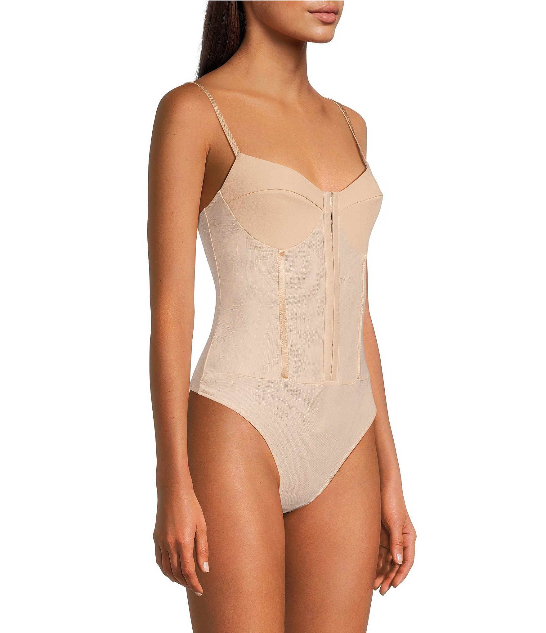 Free People Night Rhythm Corset Bodysuit