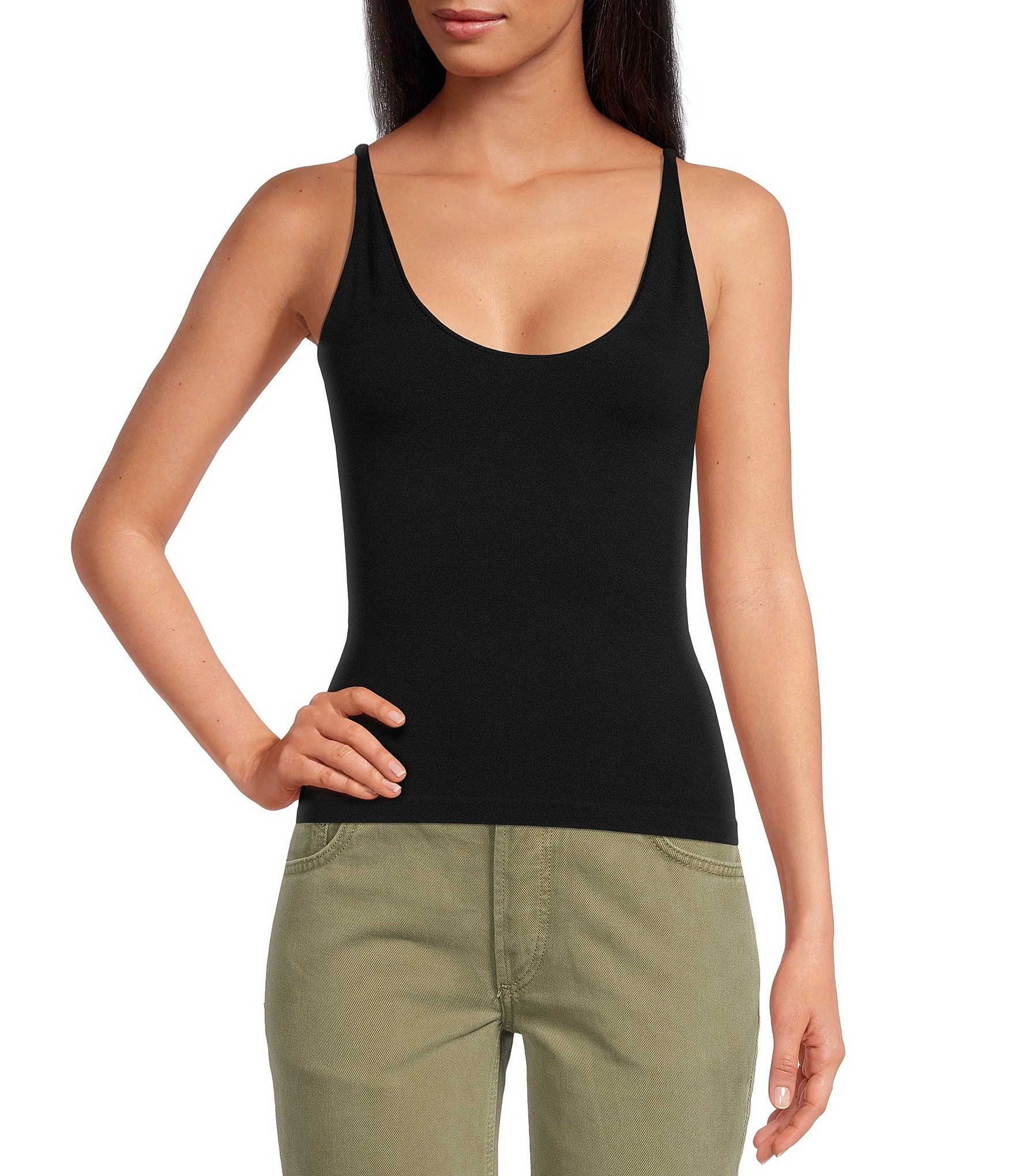 Juniors' Seamless Cami with Adjustable Straps 