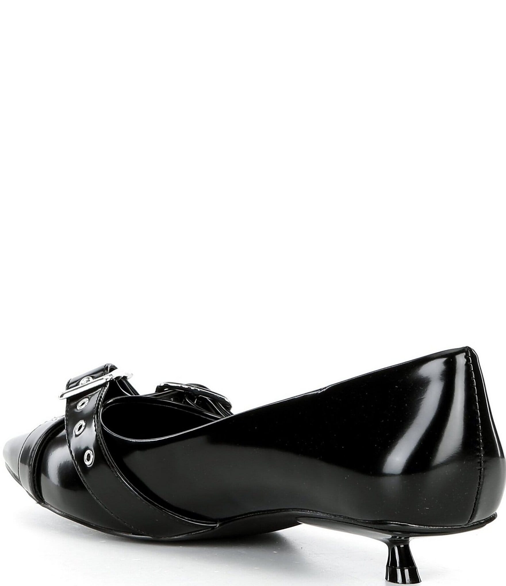 Free People So 90s Buckle Hardware Kitten Heel Pumps