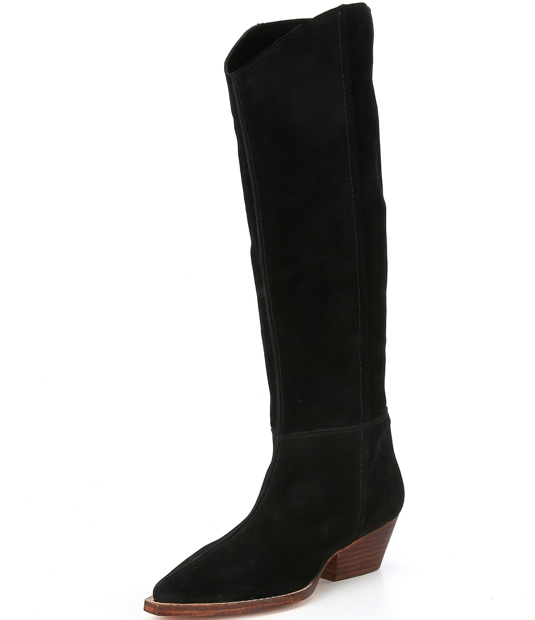 Free People Sway Low Slouch Suede Tall Boots