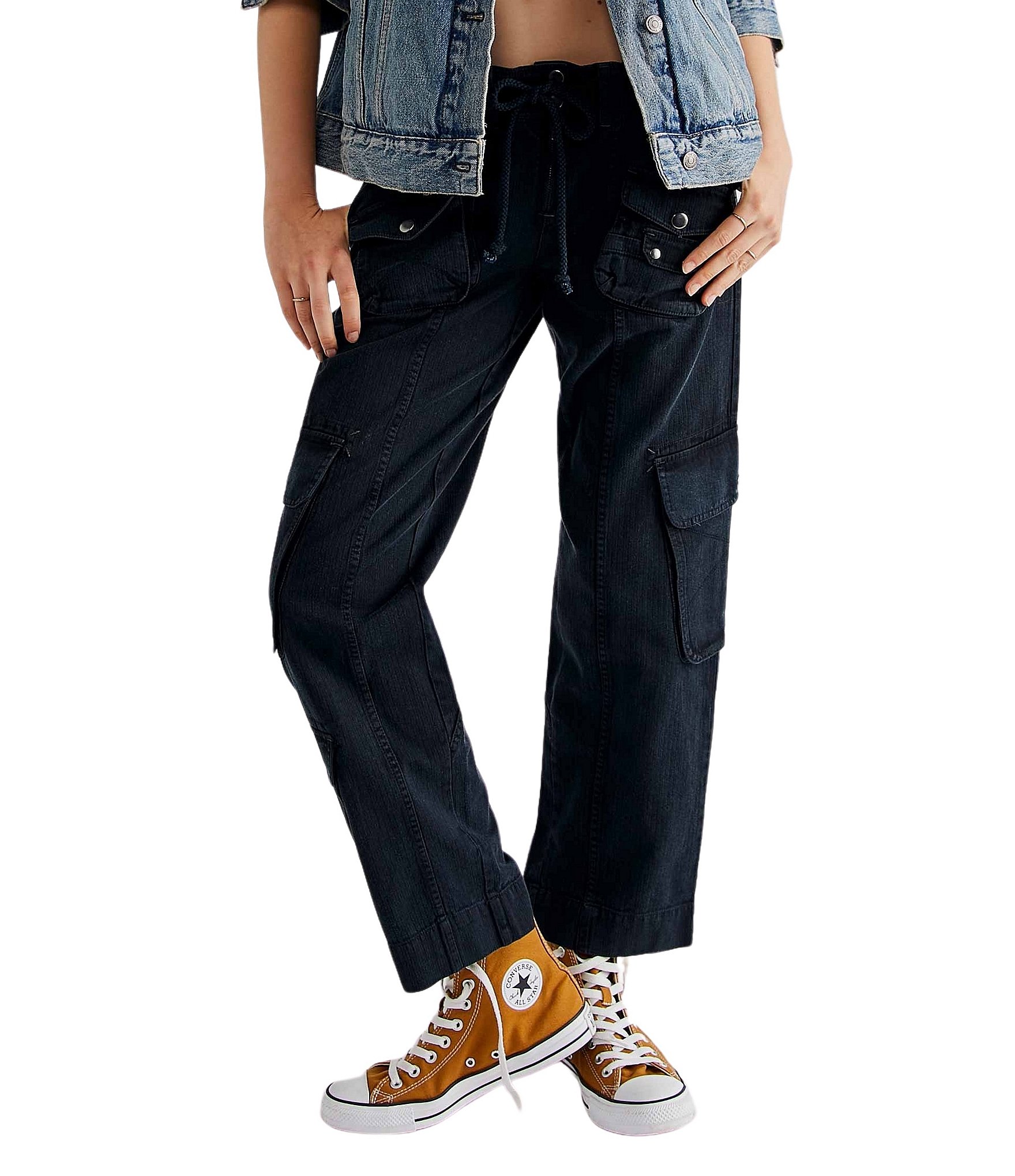Cargo Shorts for Women Multiple Pockets Mid Rise Y2k Pants Knee Length  Streetwear Trendy Short Pant Half Trousers