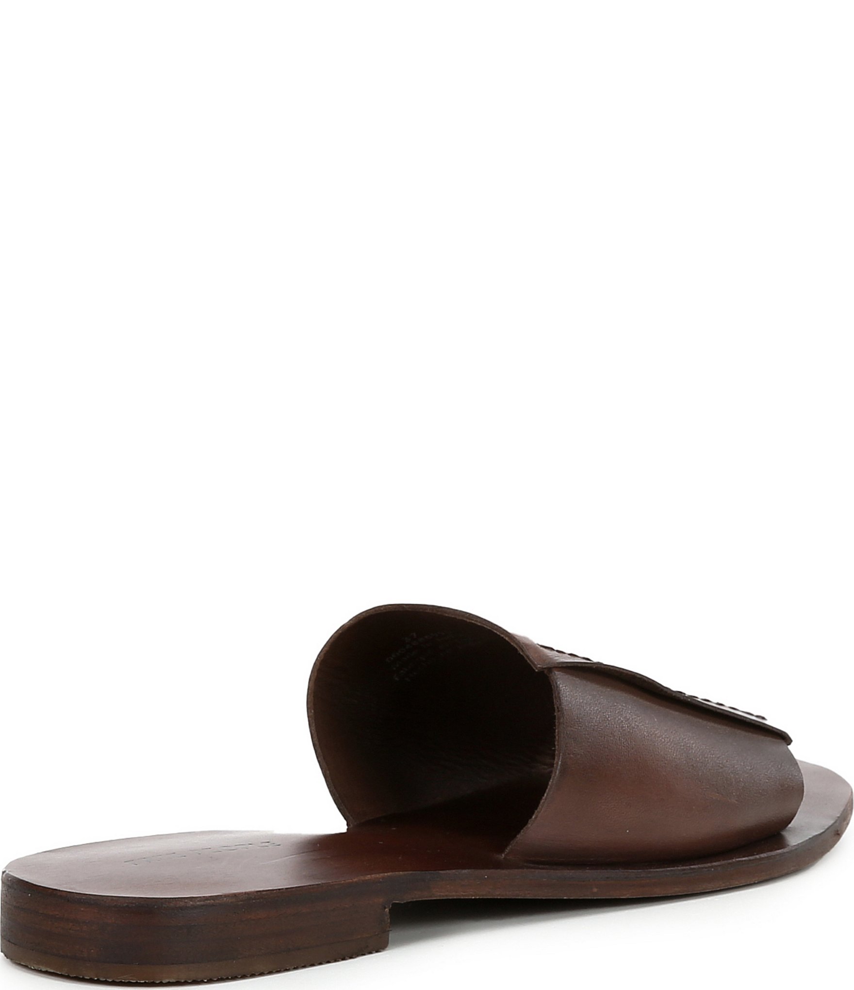 Free People Verona Leather Flat Slide Sandals