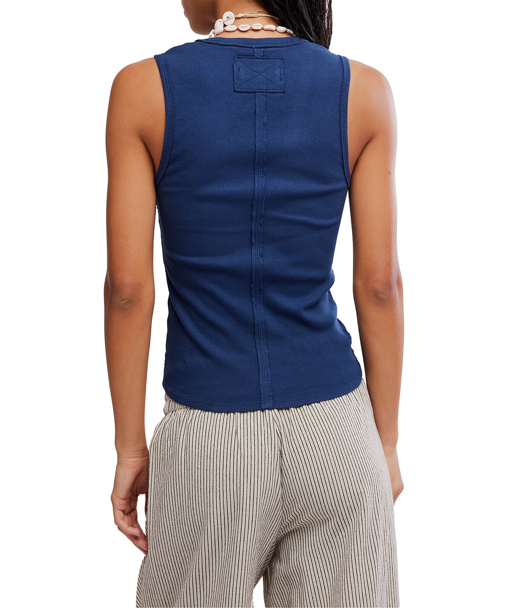 Free People We The Free Neria V-Neckline Sleeveless Tank