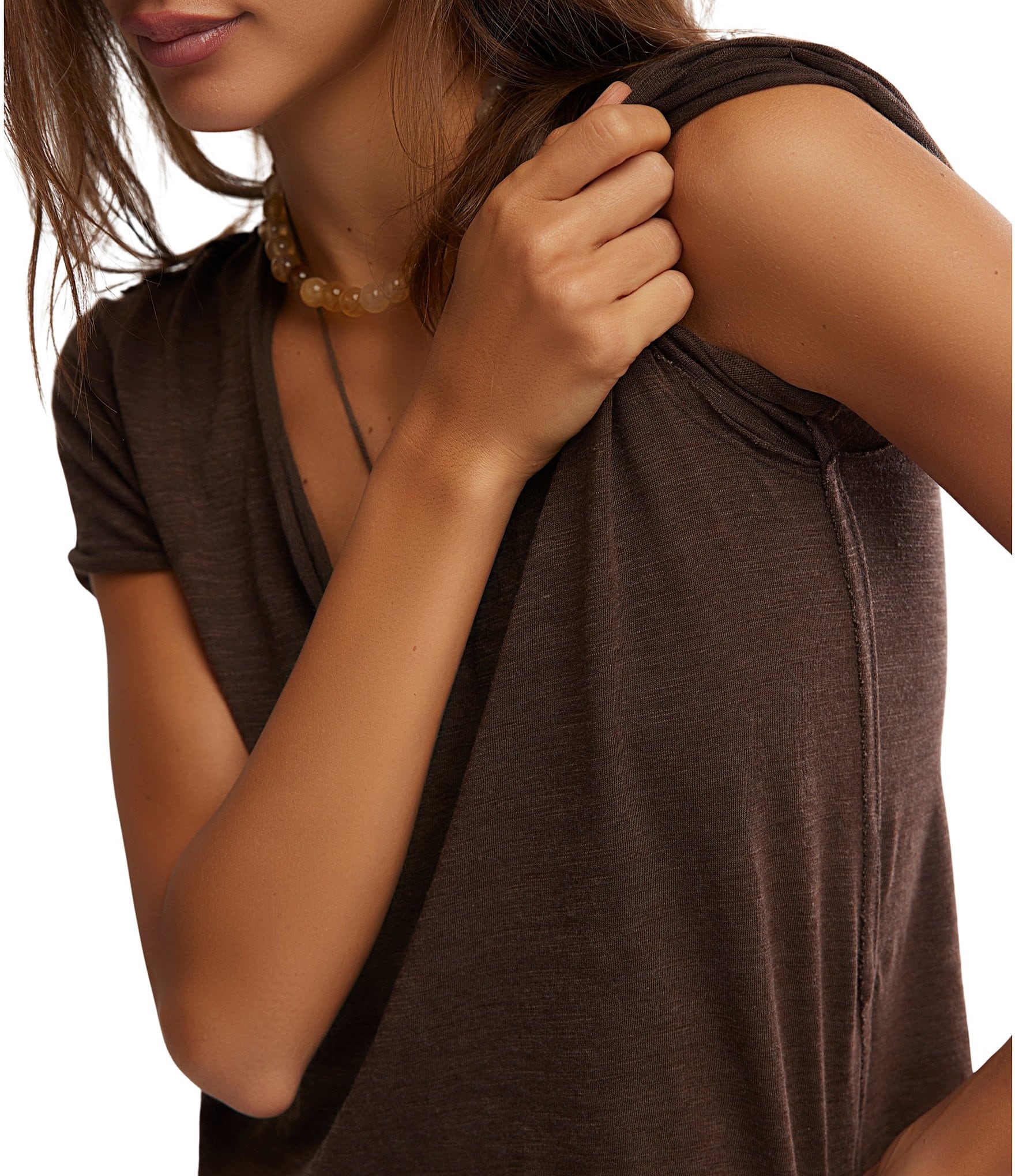 Free People We The Free Take 2 V-Neck Short Sleeve Tee