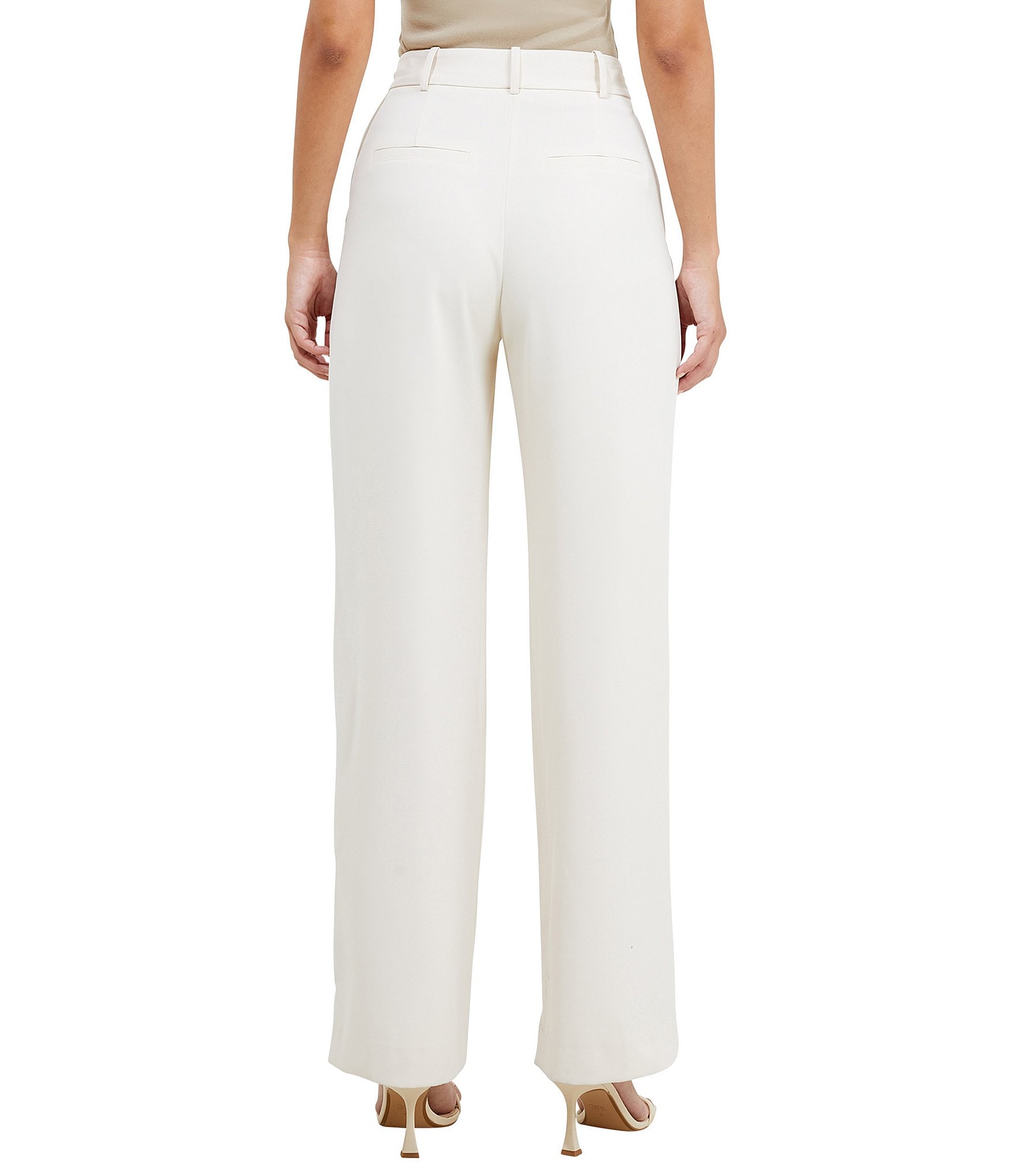 French Connection Harry Suiting High Waisted Coordinating Wide Leg Pants