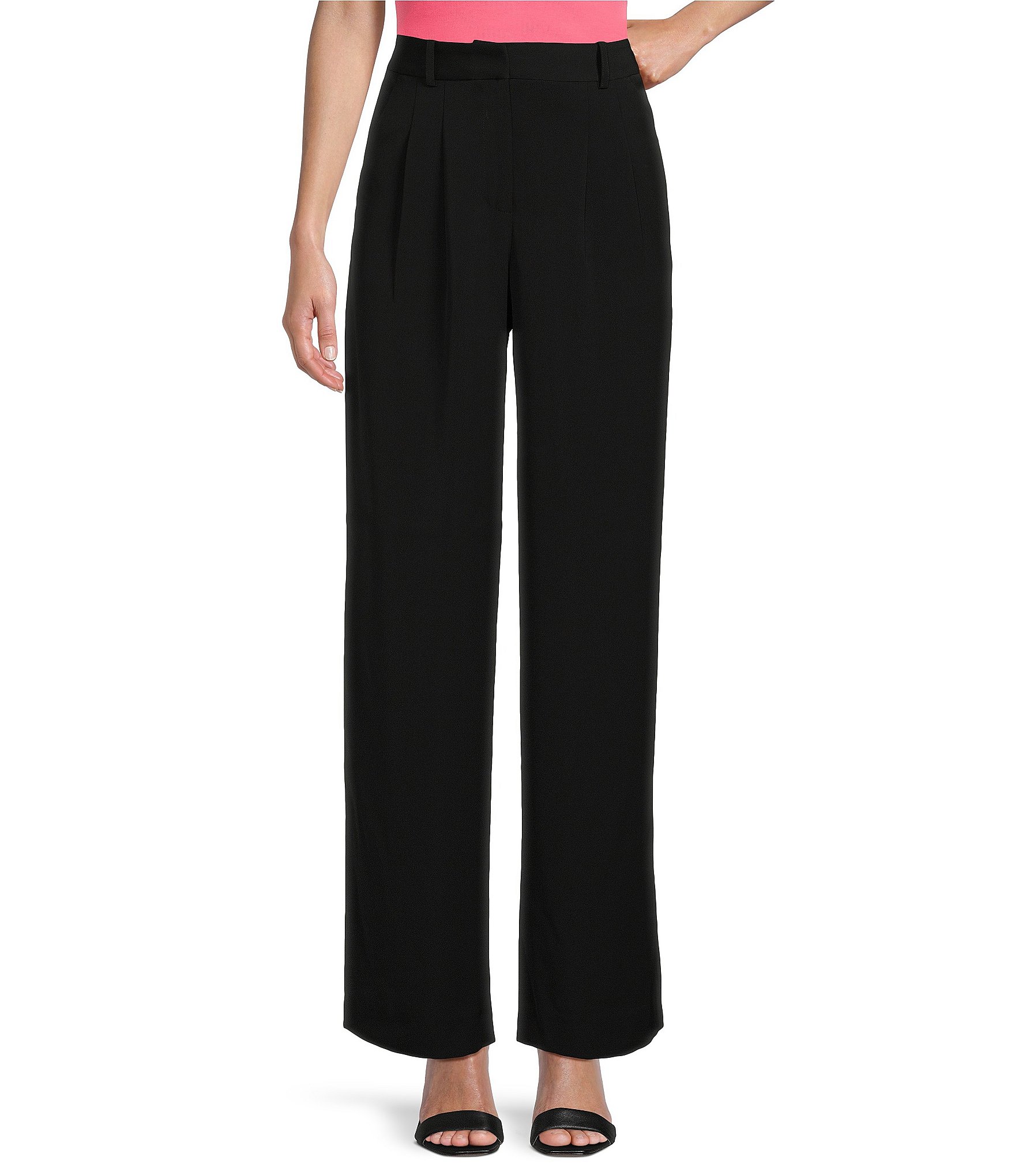 French Connection Harry Suiting High Waisted Straight Leg Pants | Dillard's