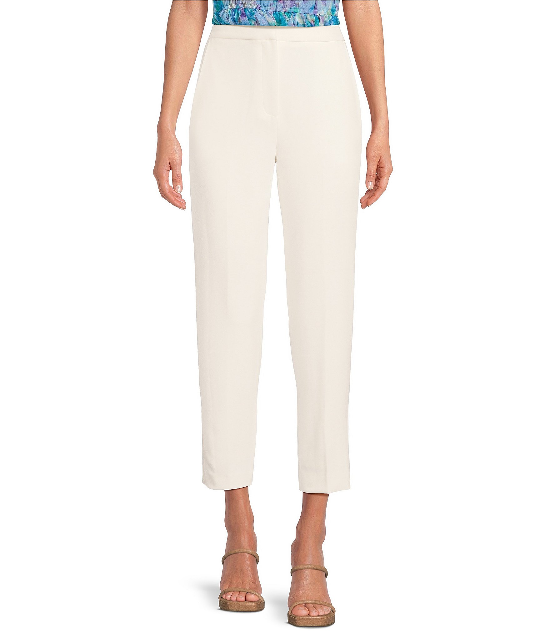 French Connection Indi Whisper Culotte Trousers Summer White at John Lewis   Partners