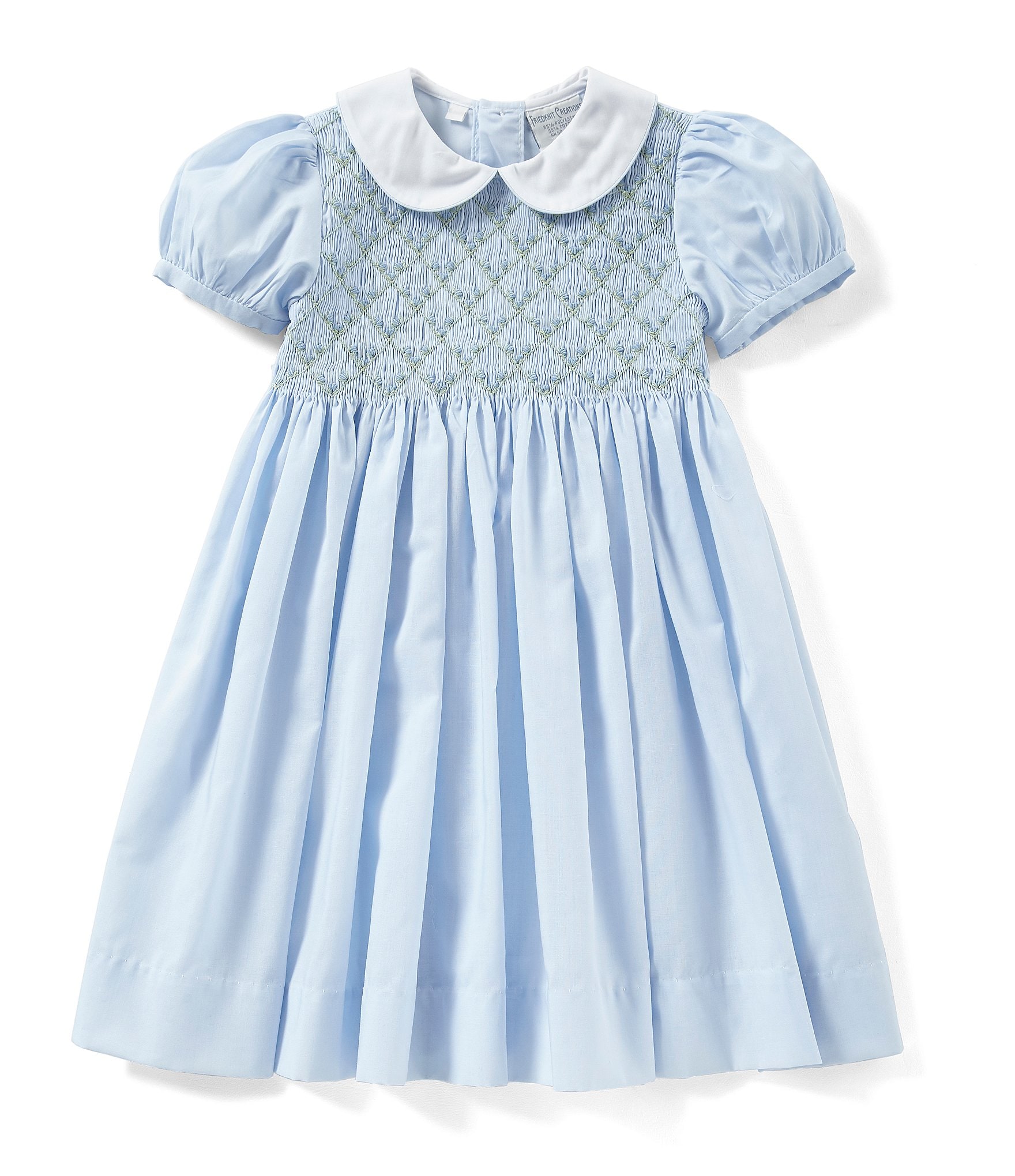 Friedknit Creations Baby Girls 12-24 Months Floral Printed Smocked Dress |  Dillard's