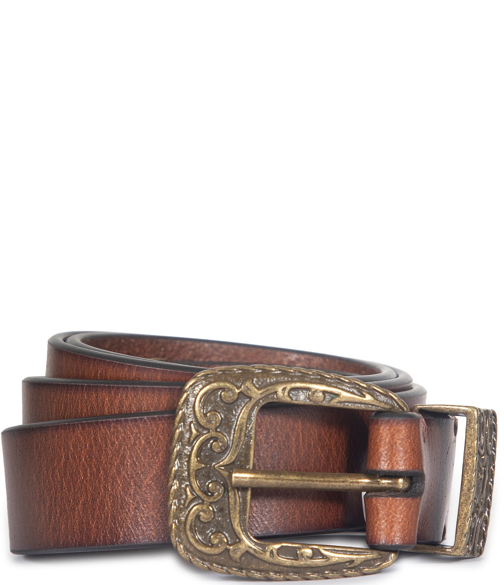 Frye .98#double; Western Leather Belt
