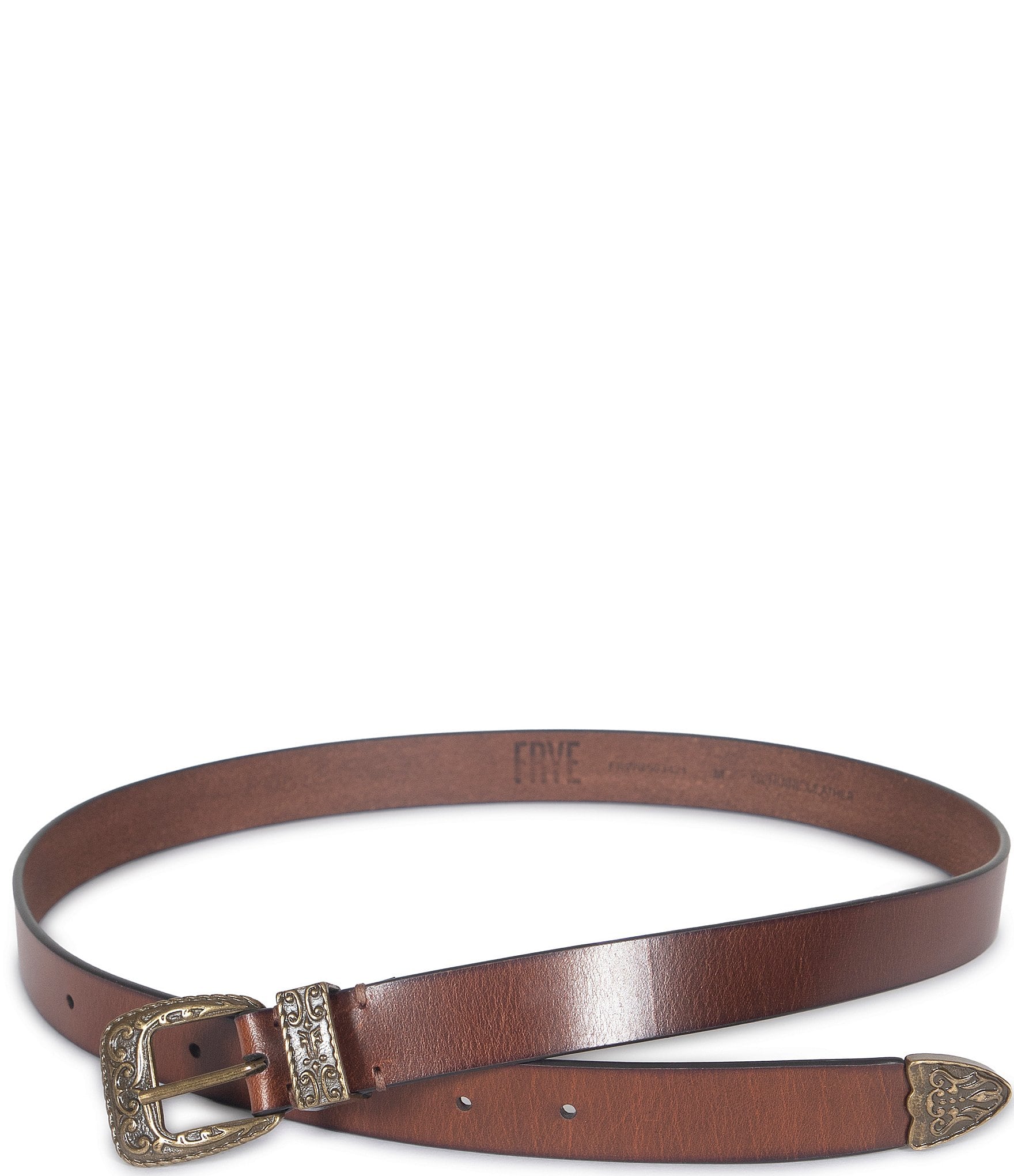 Frye .98#double; Western Leather Belt