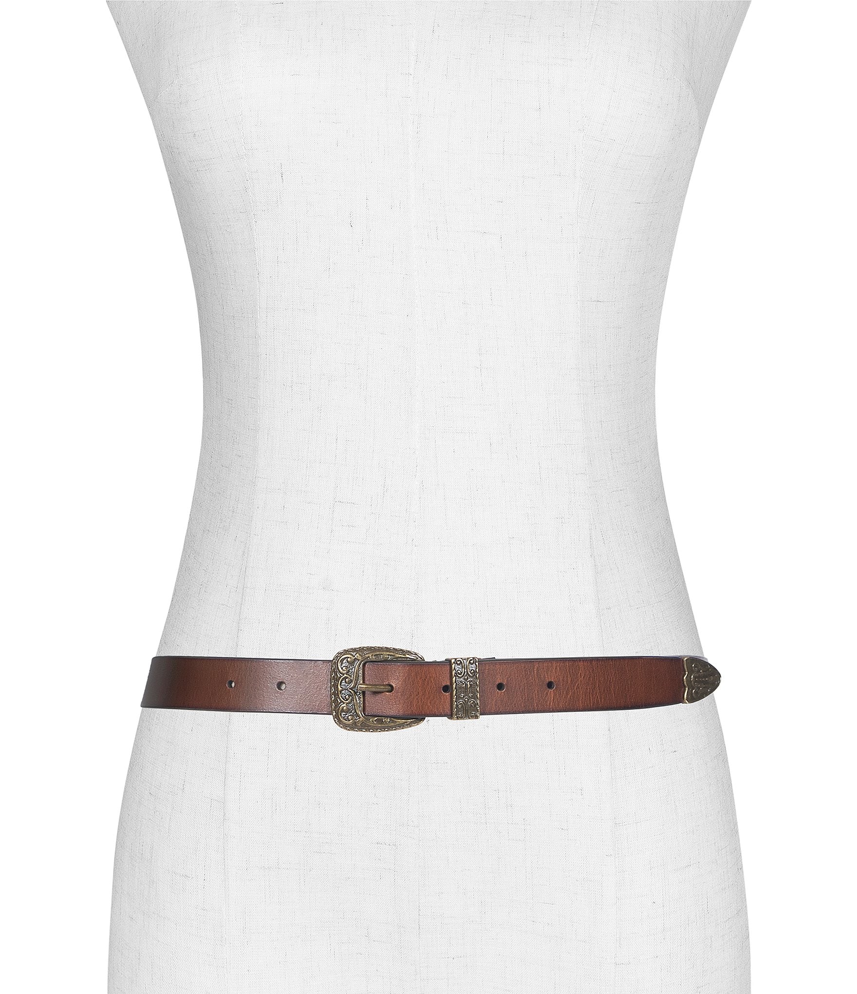 Frye .98#double; Western Leather Belt