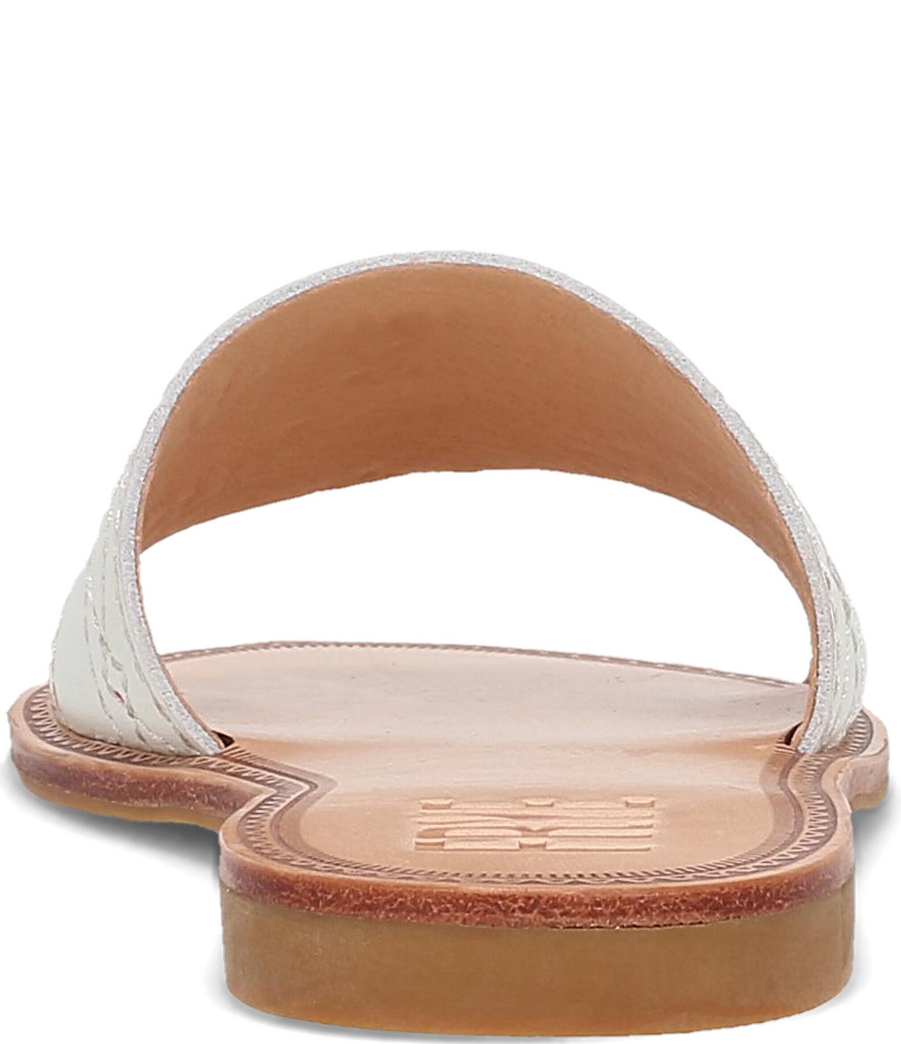 Frye Ava Woodstock Leather Slide Sandals