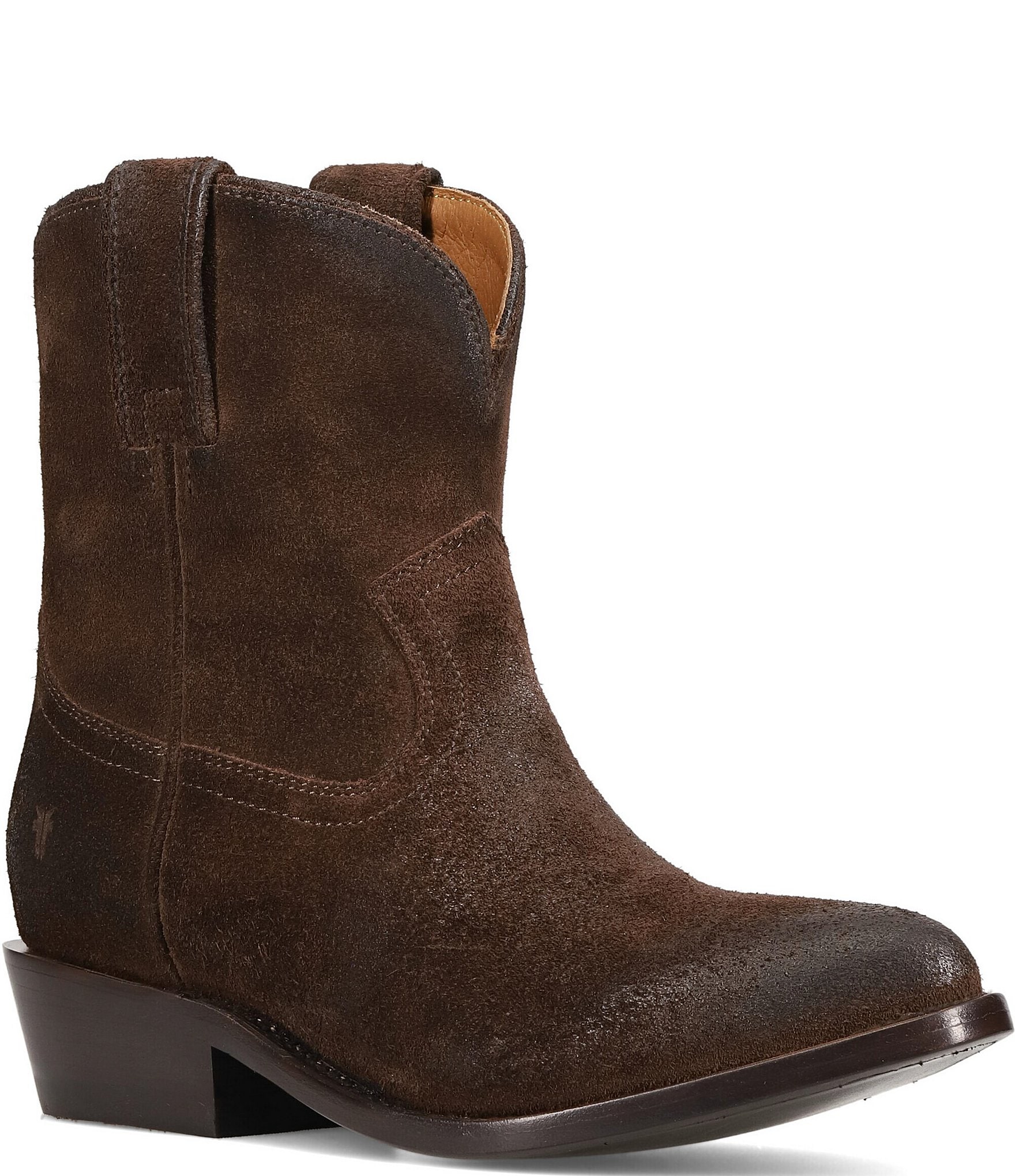 Frye Billy Suede Western Booties