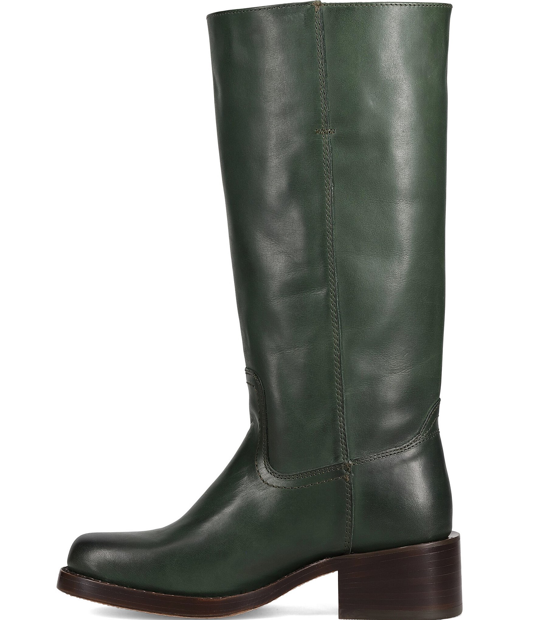 Frye Campus 14L Tall Leather Wide Calf Pull On Boots