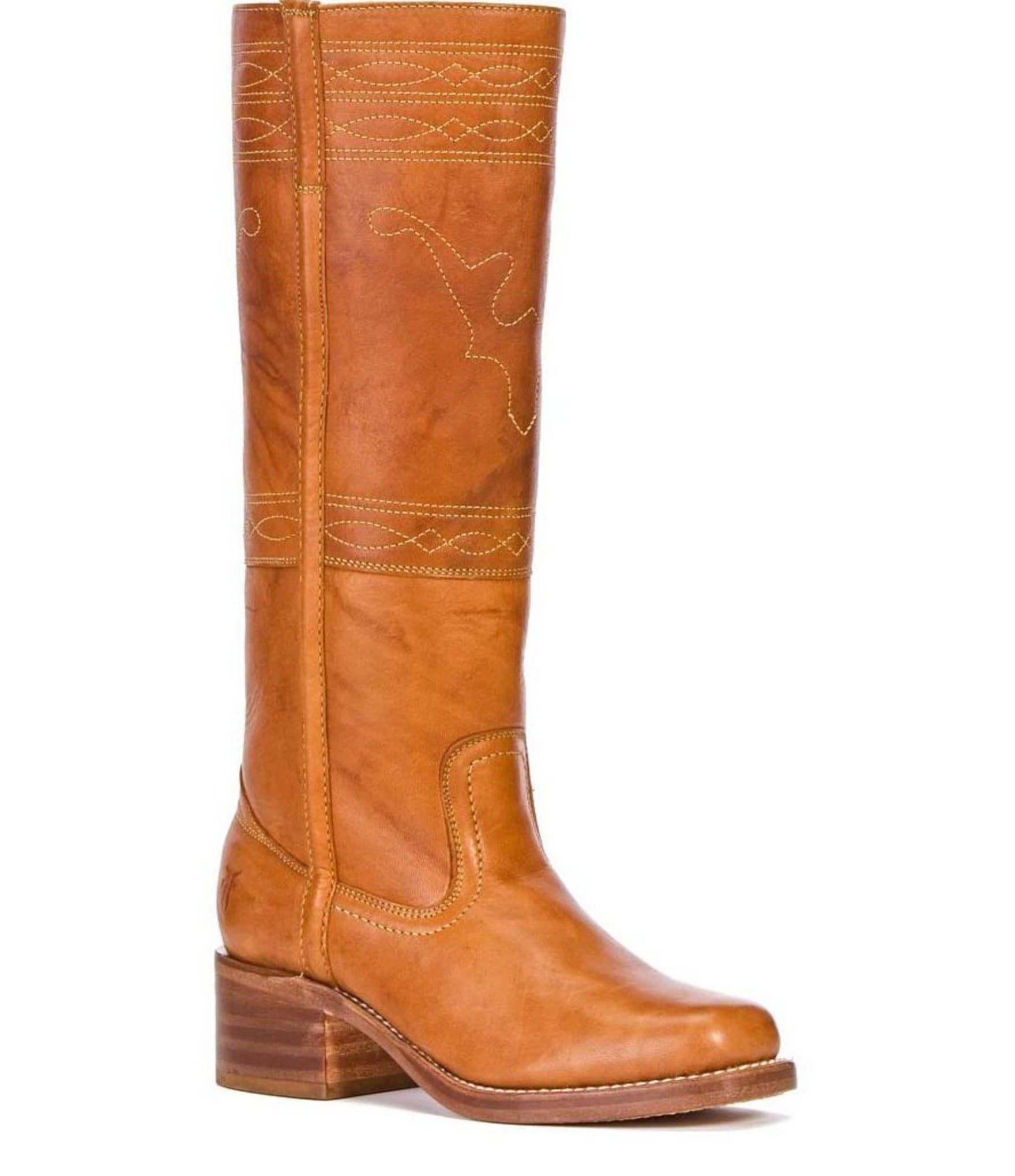 Frye Campus Stitching Horse Leather Stitching Detail Tall Boots | Dillards