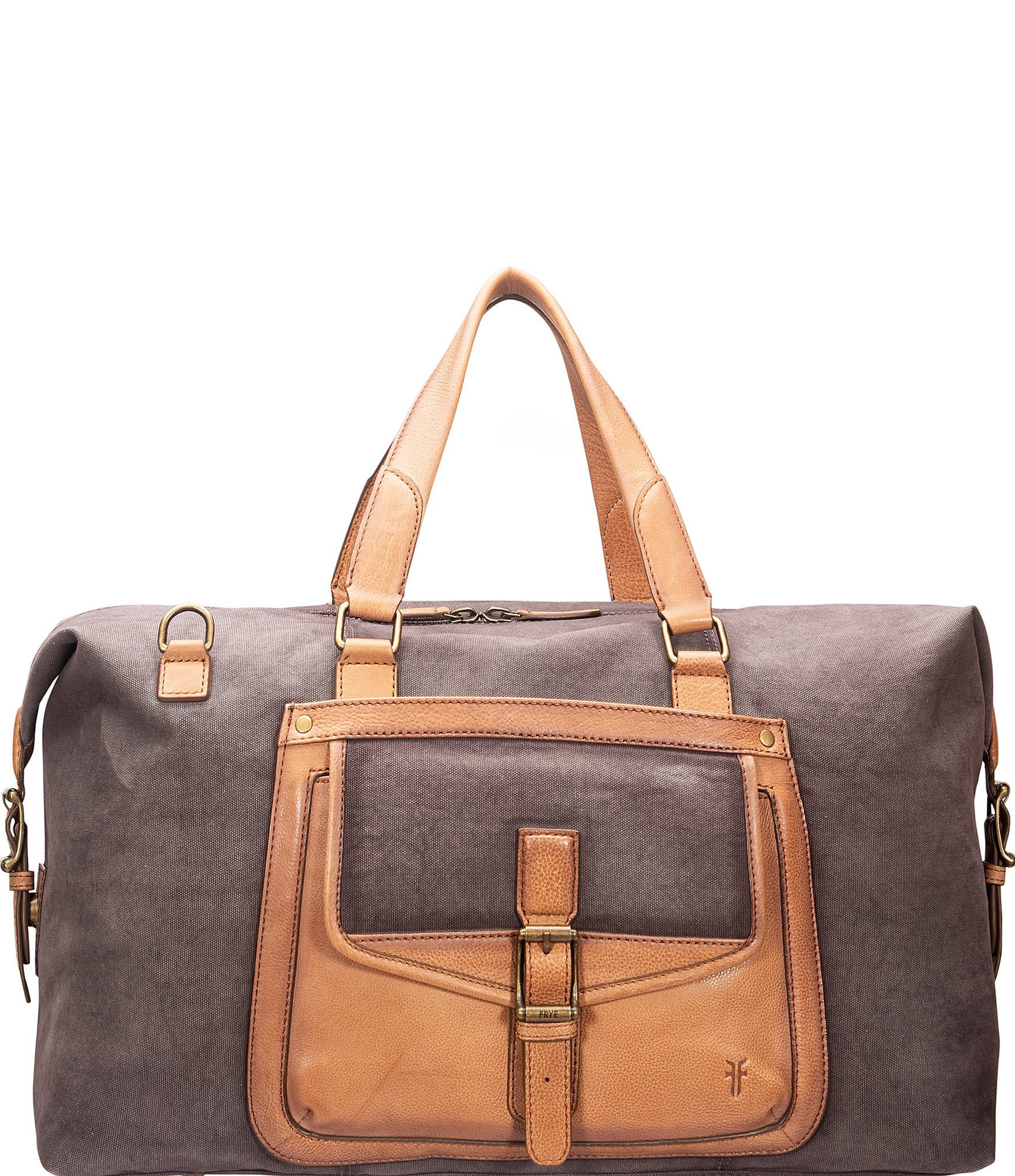 Frye leather hot sale duffle bag