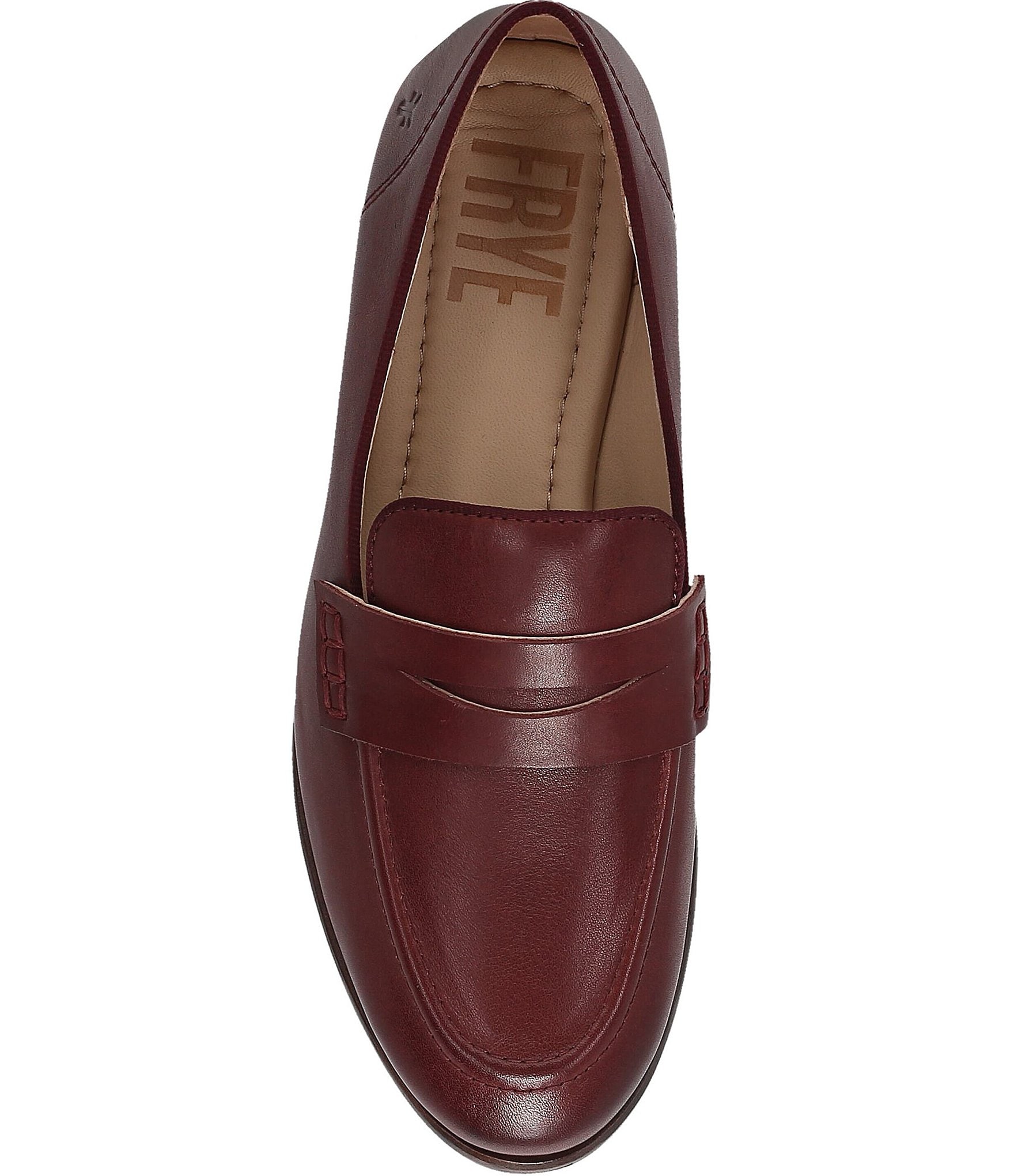 Frye Faith Leather Slip On Loafers