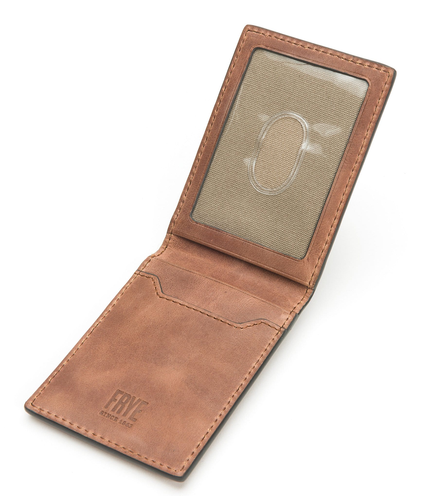 Frye Holden Leather Folded Card Case