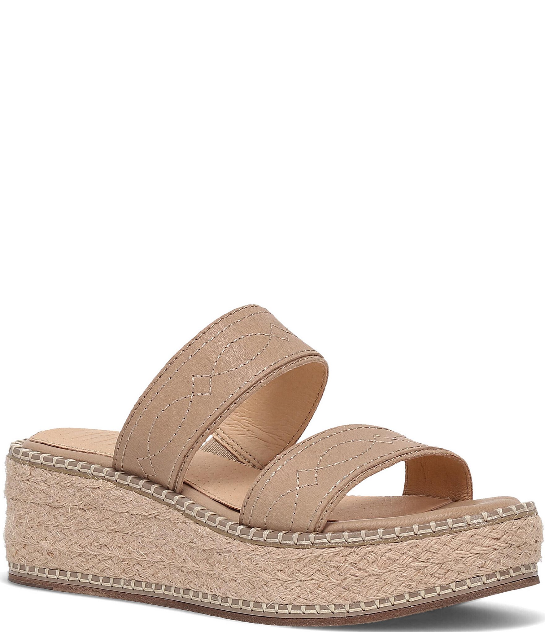 Frye Joy Woodstock 2 Banded Platform Leather Espadrille Sandals Dillard s