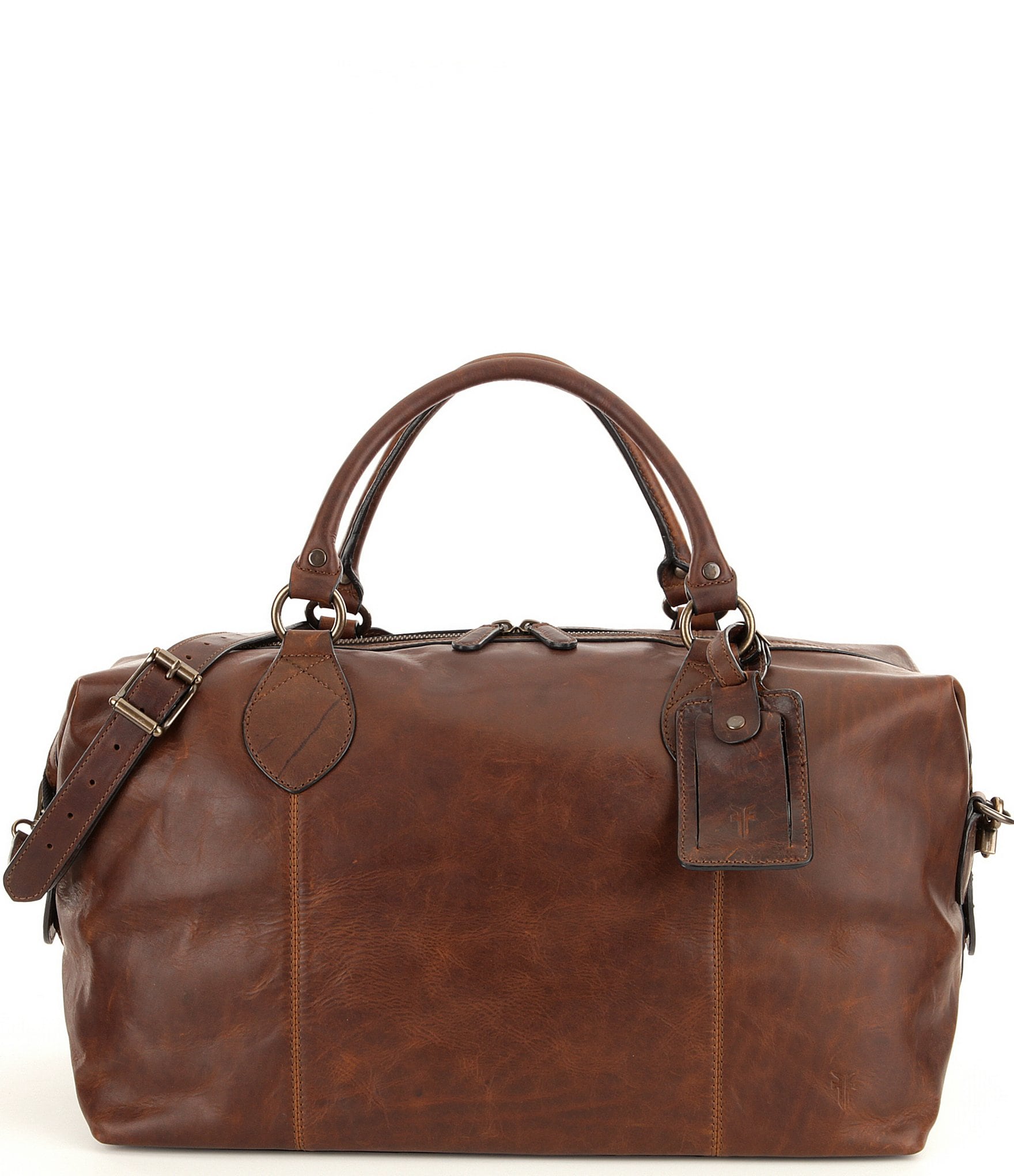 Frye Logan Overnight Leather Weekender Duffle Bag | Dillard's