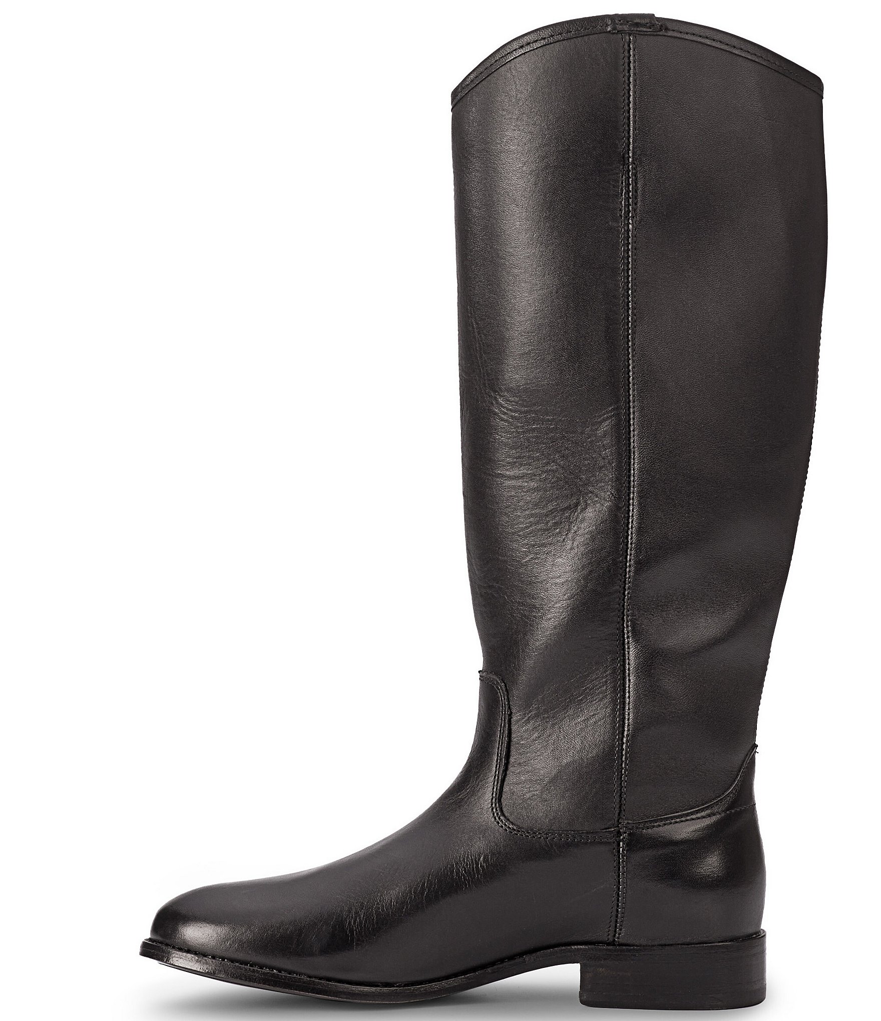 Frye Melissa Button Leather Tall Inside Zip Boots